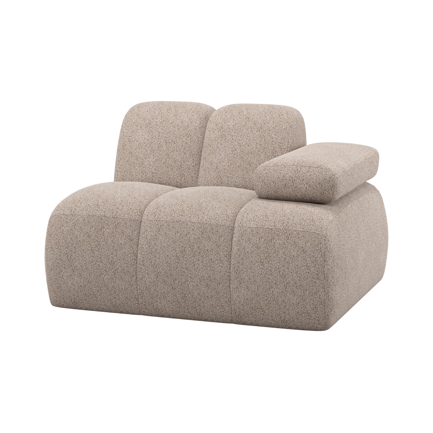 MOJO Modular Sofa - Right Element Sand Sheep