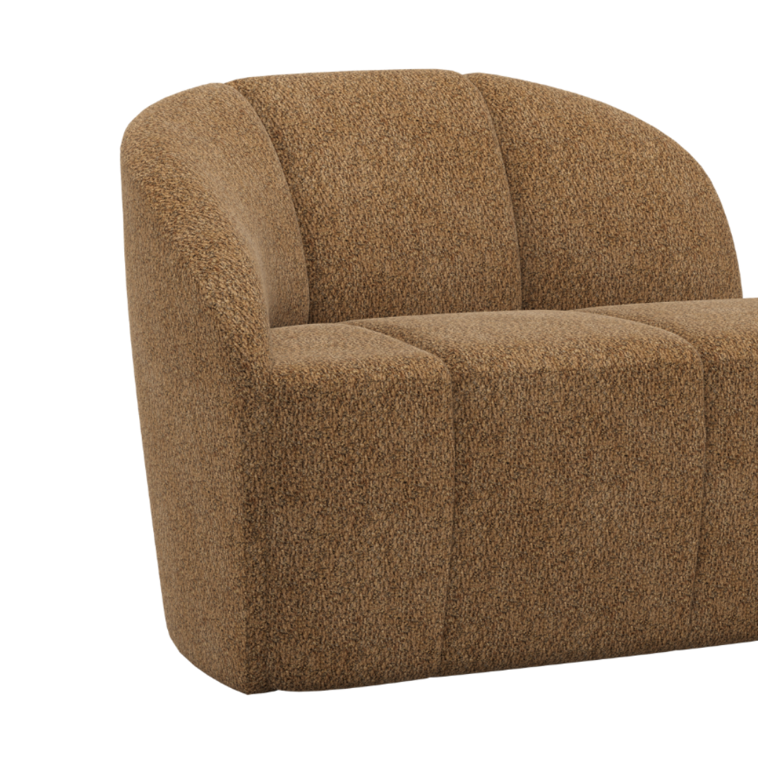 Sofa levostranná 2-osobová MOJO medový beránek