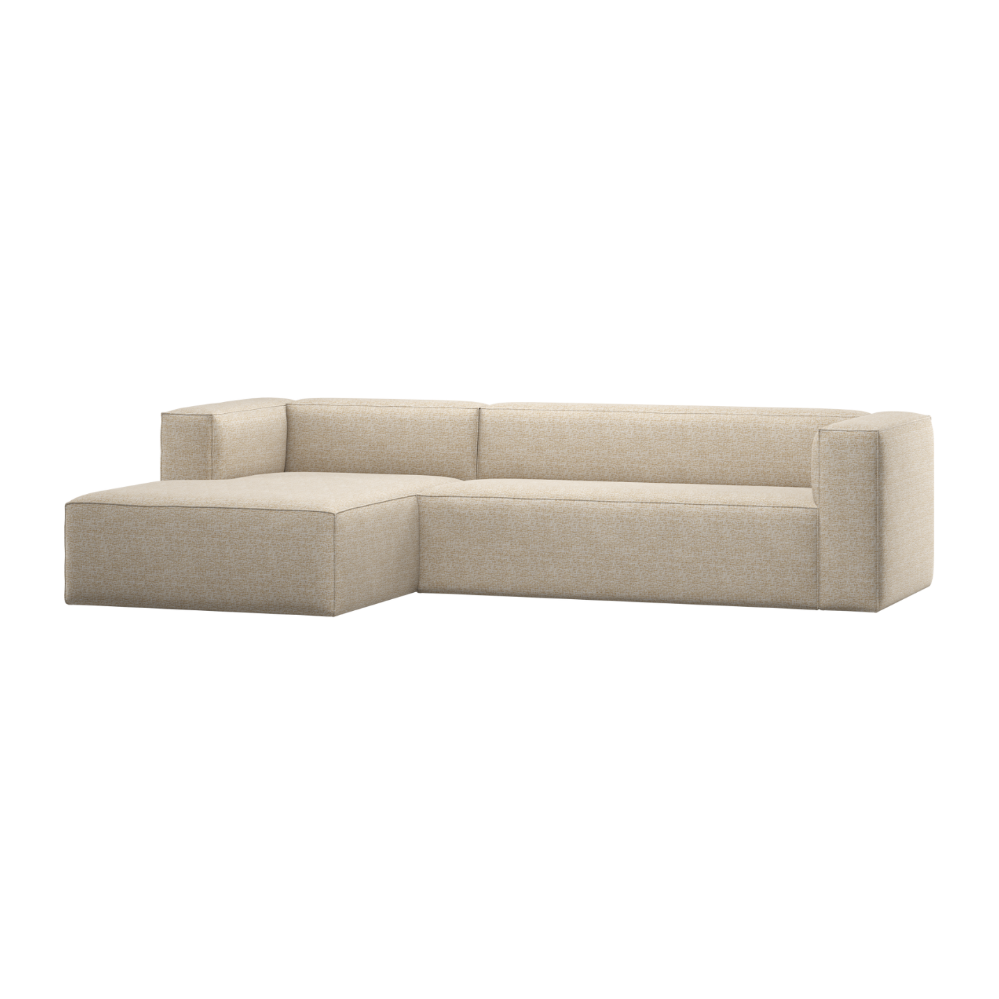 Left-facing BEAN corner sofa in beige mélange
