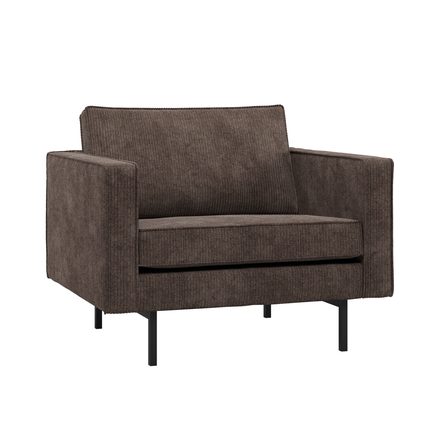 RODEO Armchair in Brown Corduroy