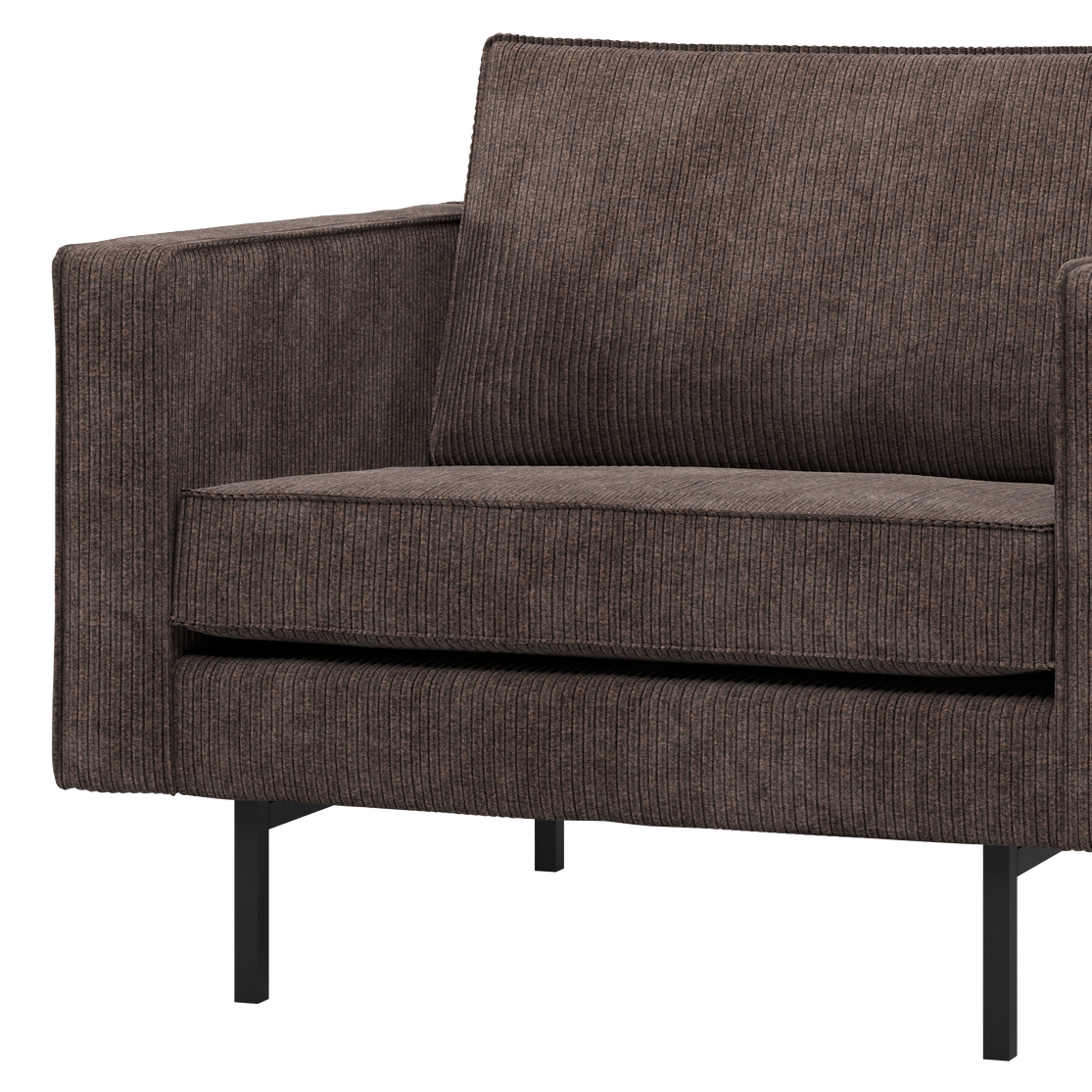 RODEO Armchair in Brown Corduroy