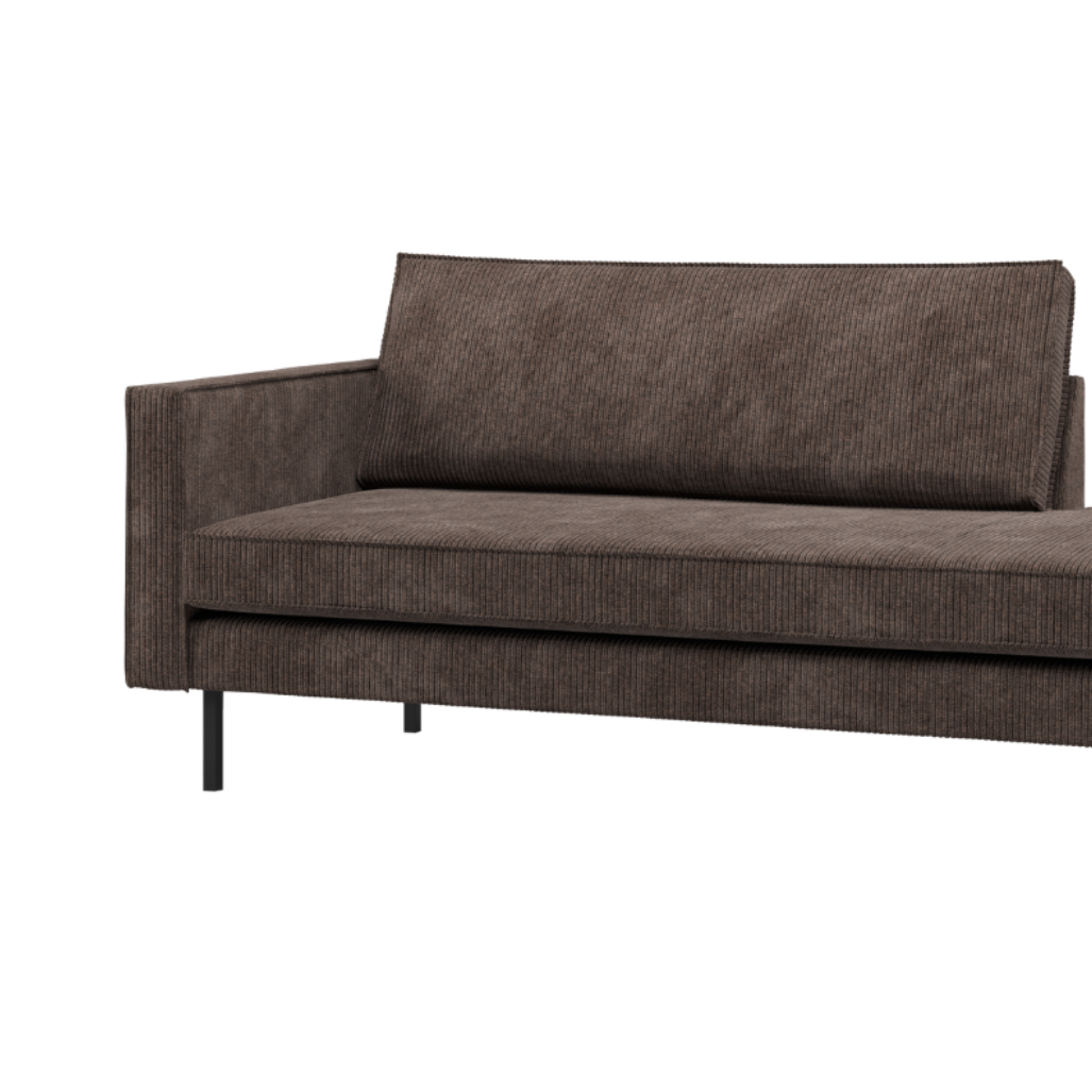 Szezlong levostranný RODEO hnědý štruks