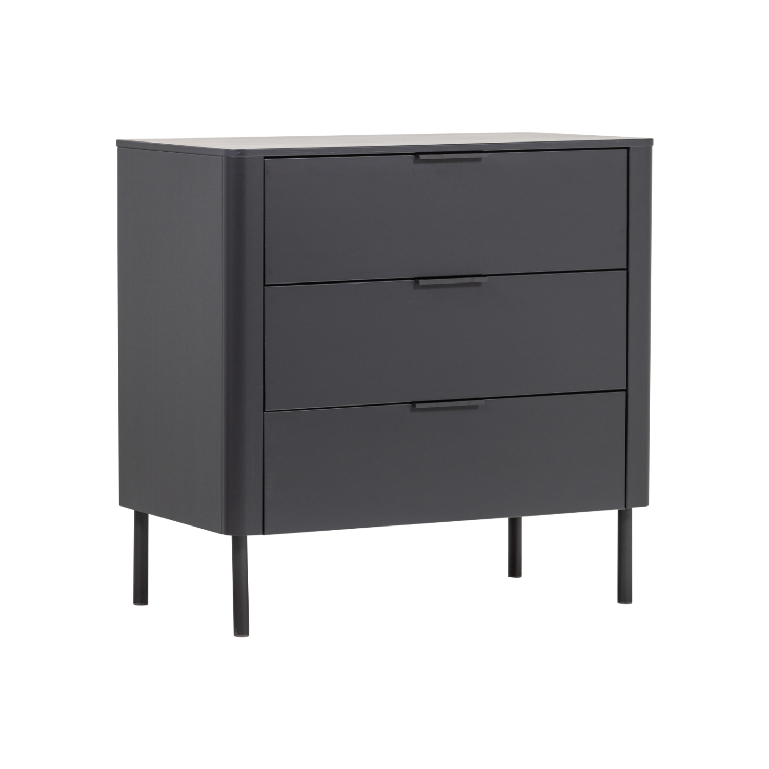 GUNNAR Black Drawer Chest