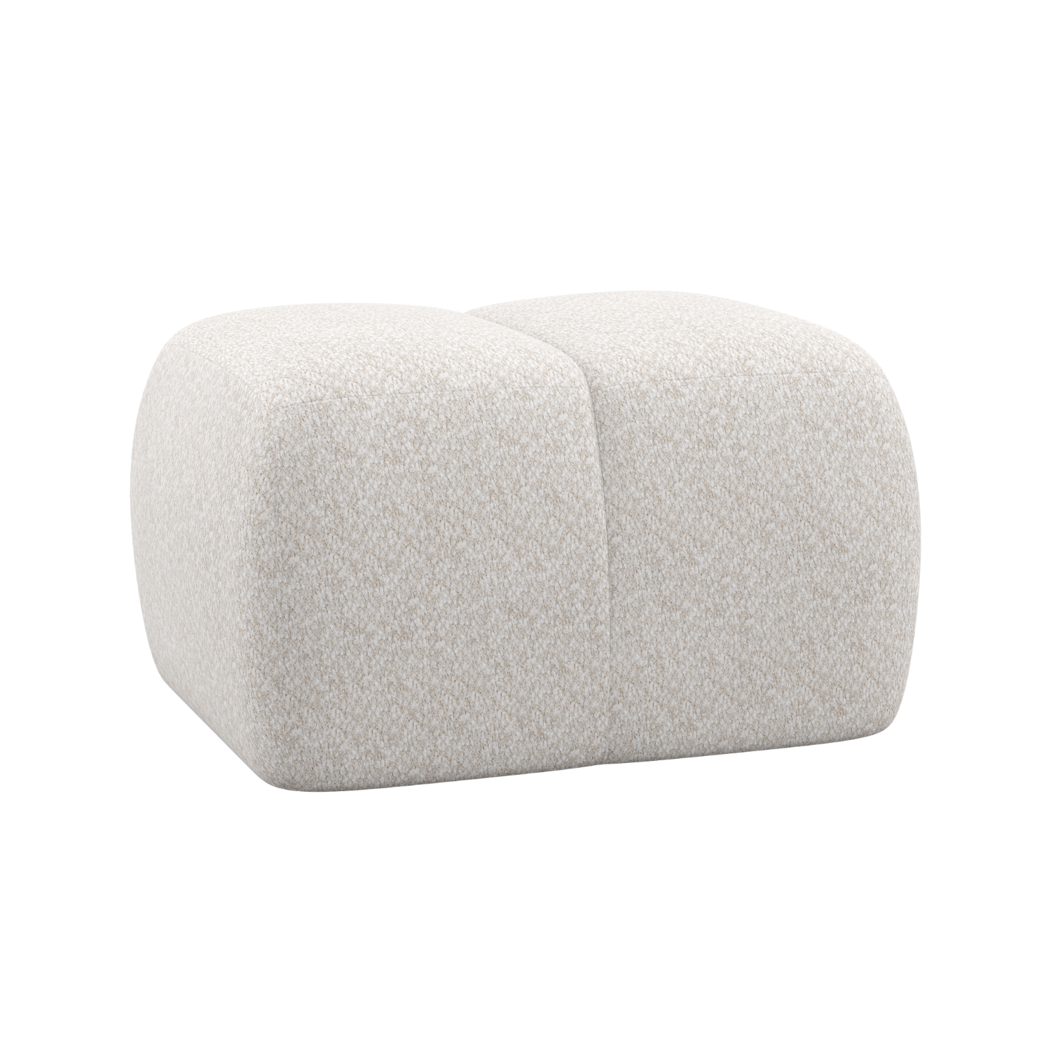 Puf MOJO ecru baranek