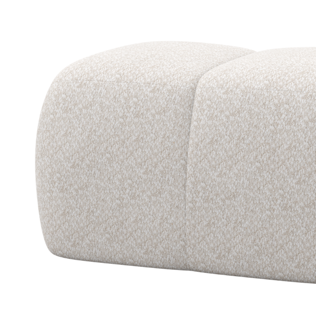 Puf MOJO ecru baranek