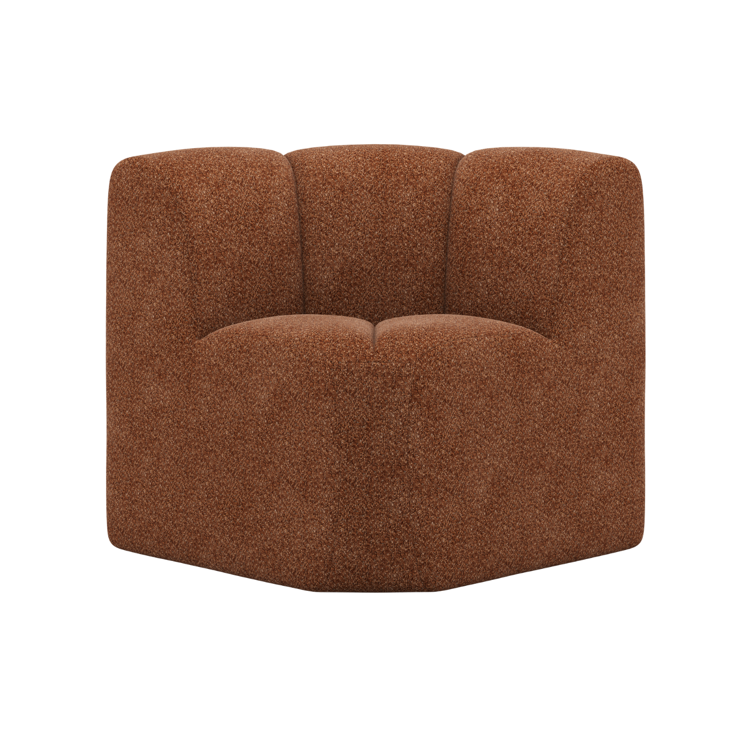 MOJO BENCH Modular Sofa - Rusty Brown Corner Element