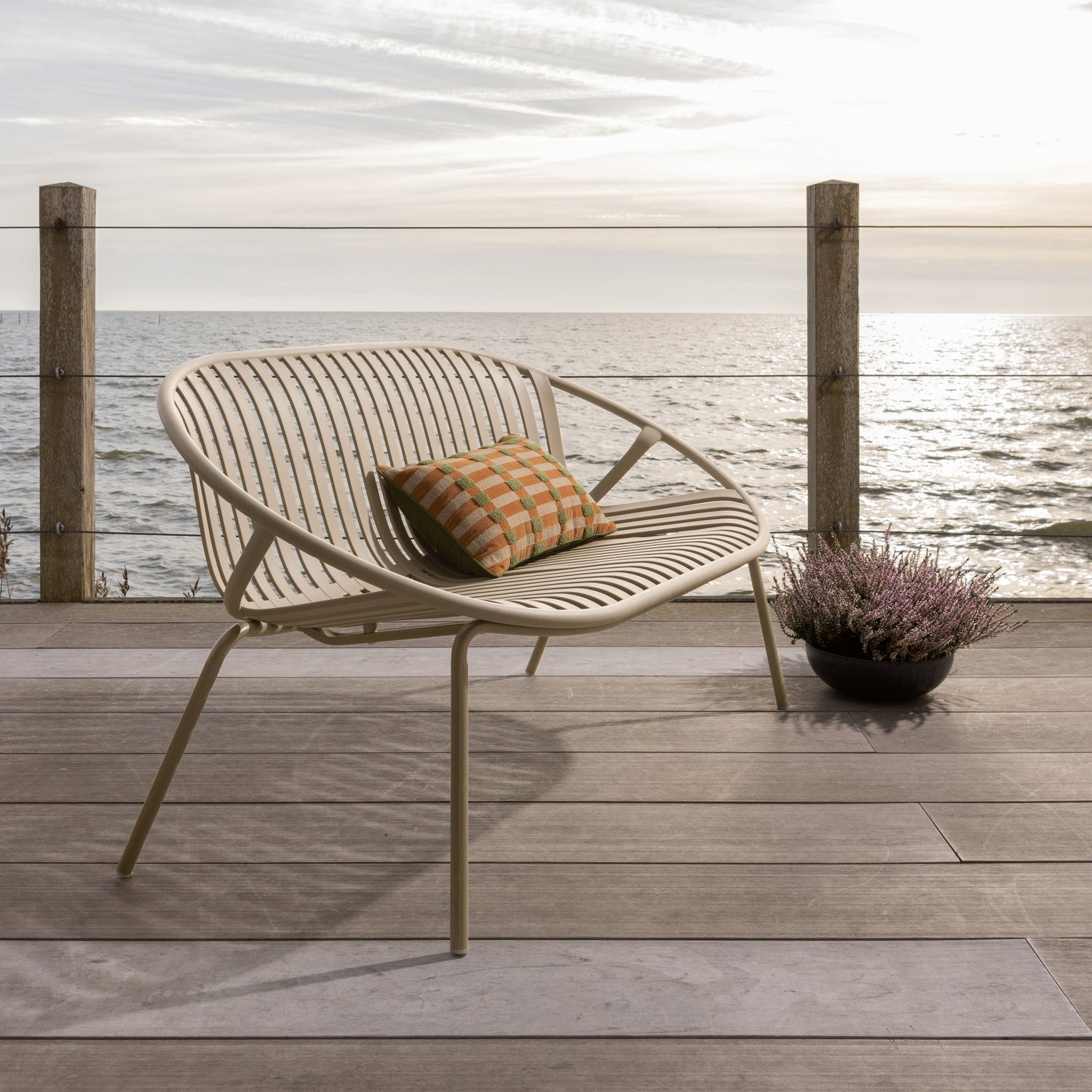 Zahradní pohovka 2-místná BRUCE béžová