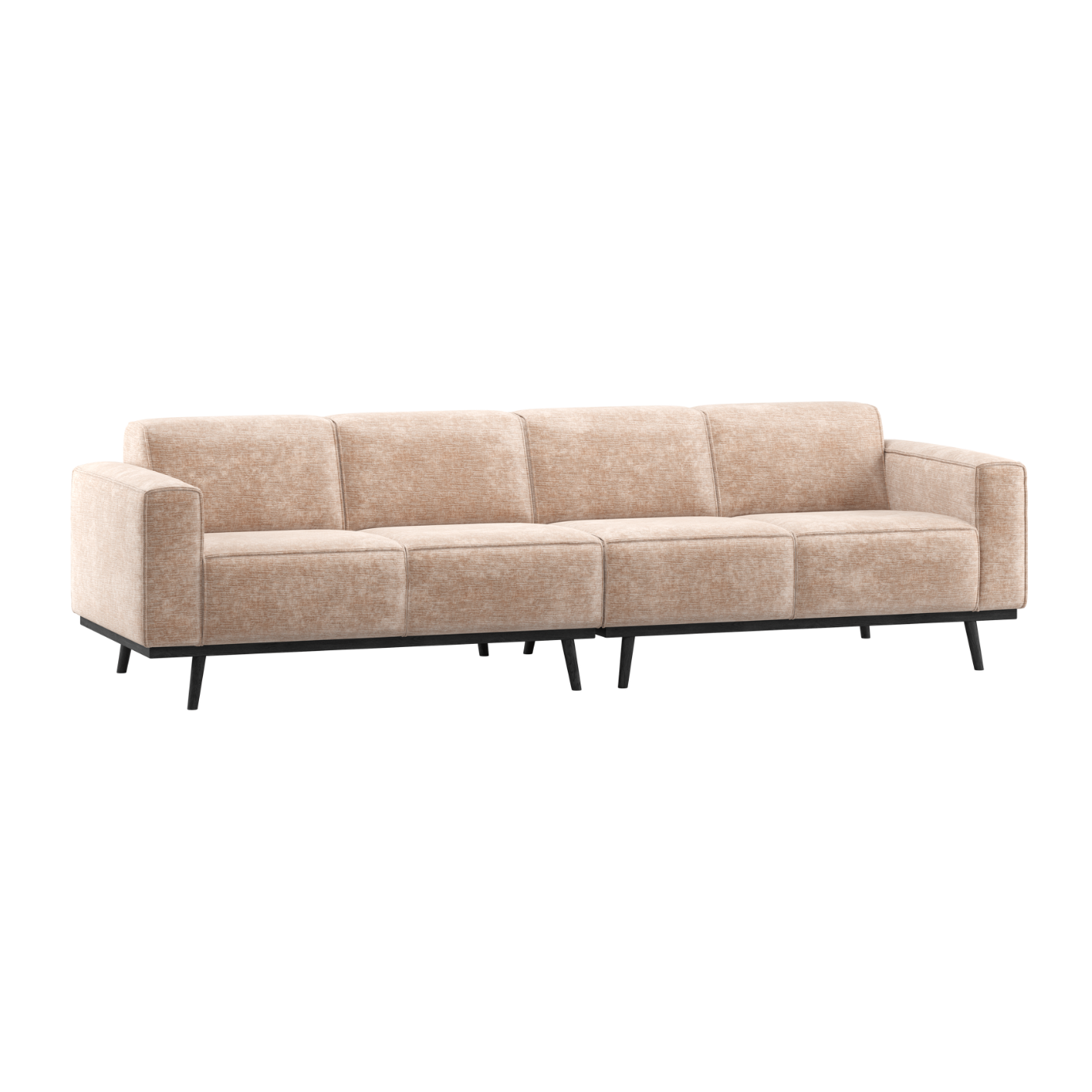 4-Seater STATEMENT Sofa in Beige Chenille