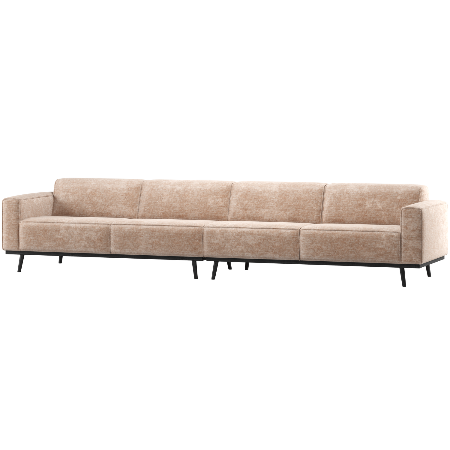 4-Seater STATEMENT Sofa in Beige Chenille