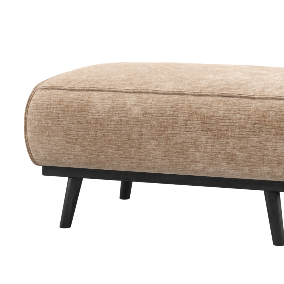 STATEMENT Peach Chenille Ottoman