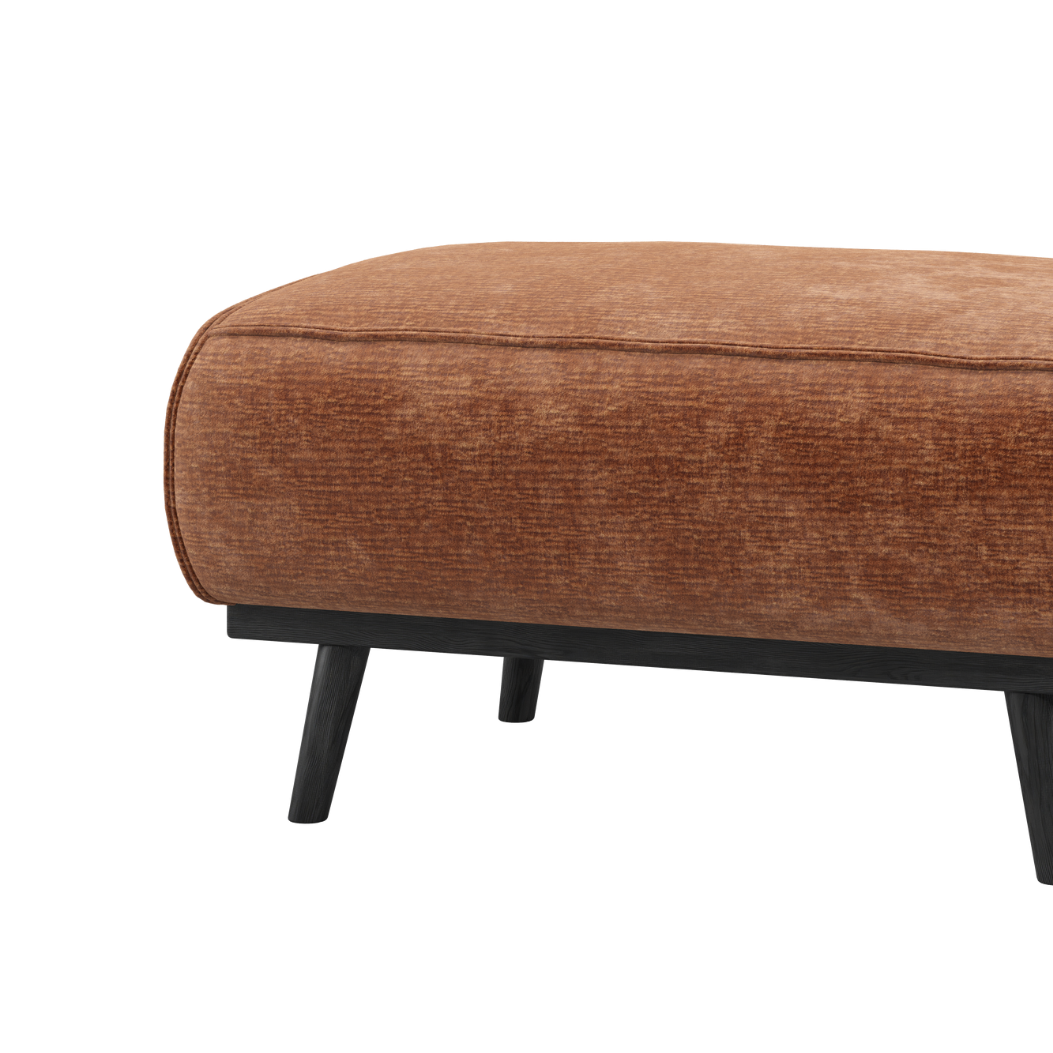 STATEMENT Brick Chenille Ottoman