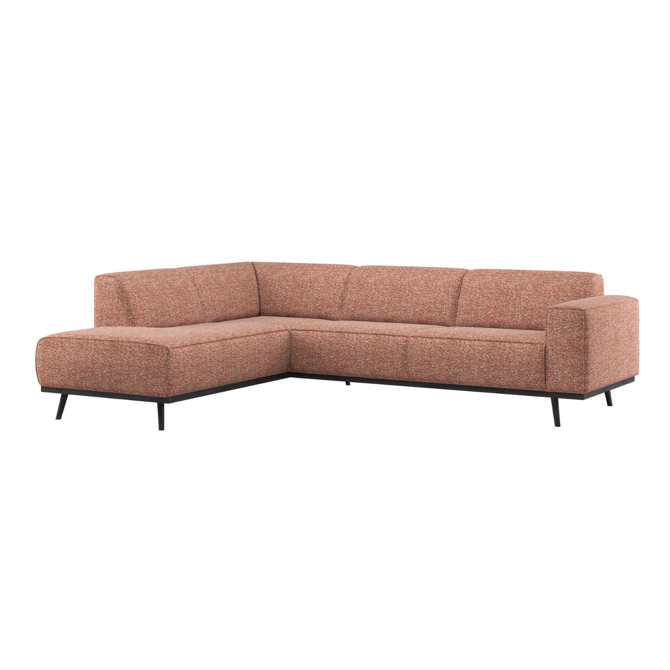 Left-facing Corner Sofa STATEMENT Brick Blend