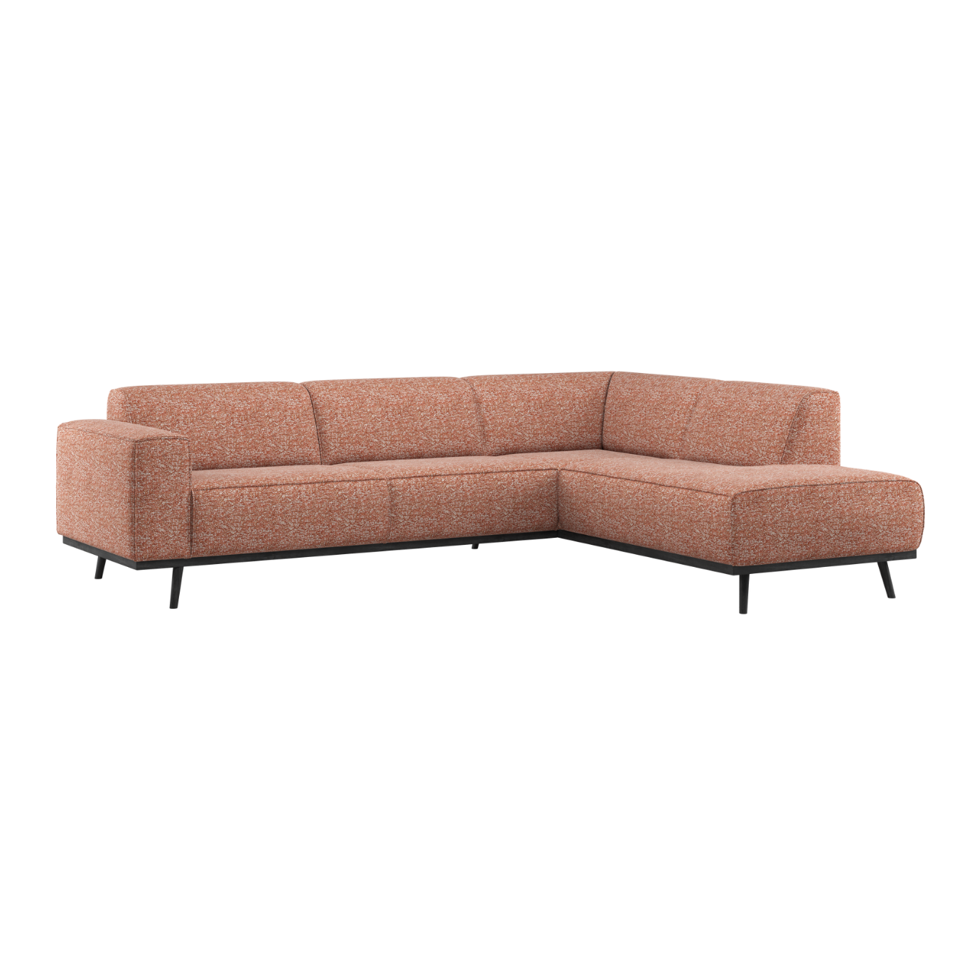 Right-facing Corner Sofa STATEMENT Brick Blend