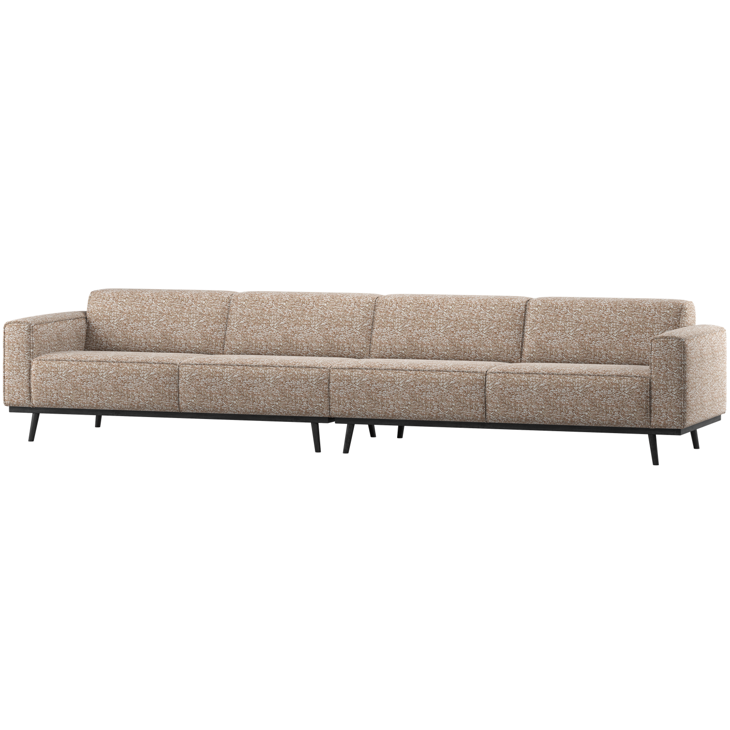 Pohovka 4-osobová STATEMENT jasně hnědý melír