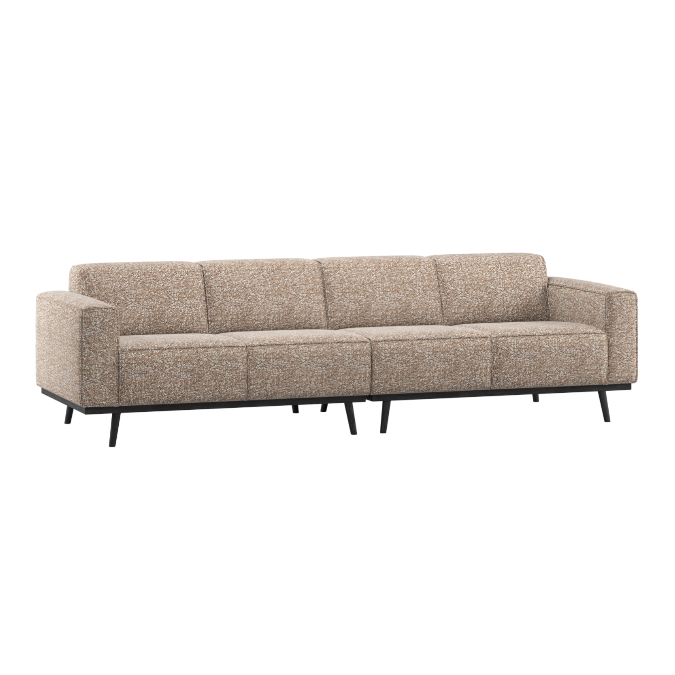 Pohovka 4-osobová STATEMENT jasně hnědý melír