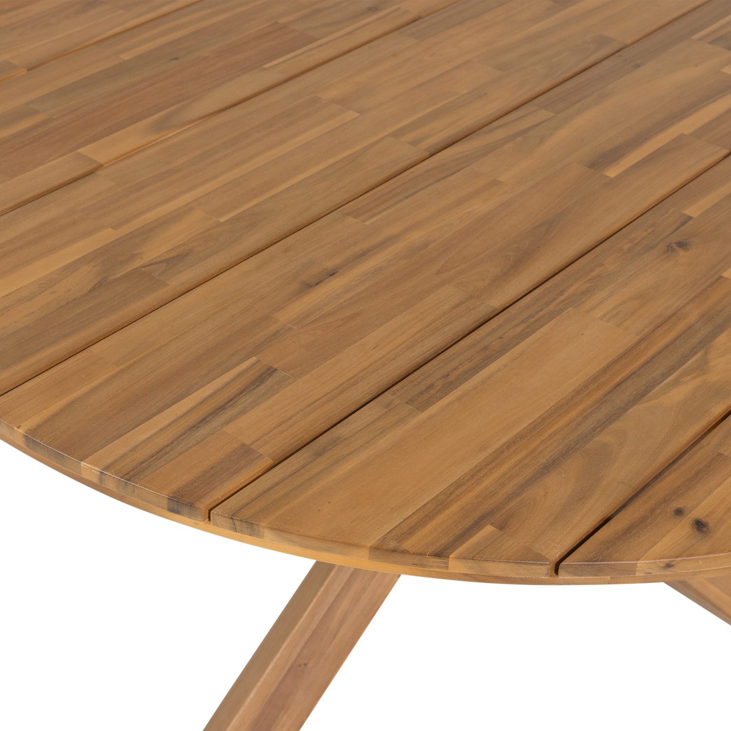 Kulatý zahradní stůl KIRO z akáciového dřeva