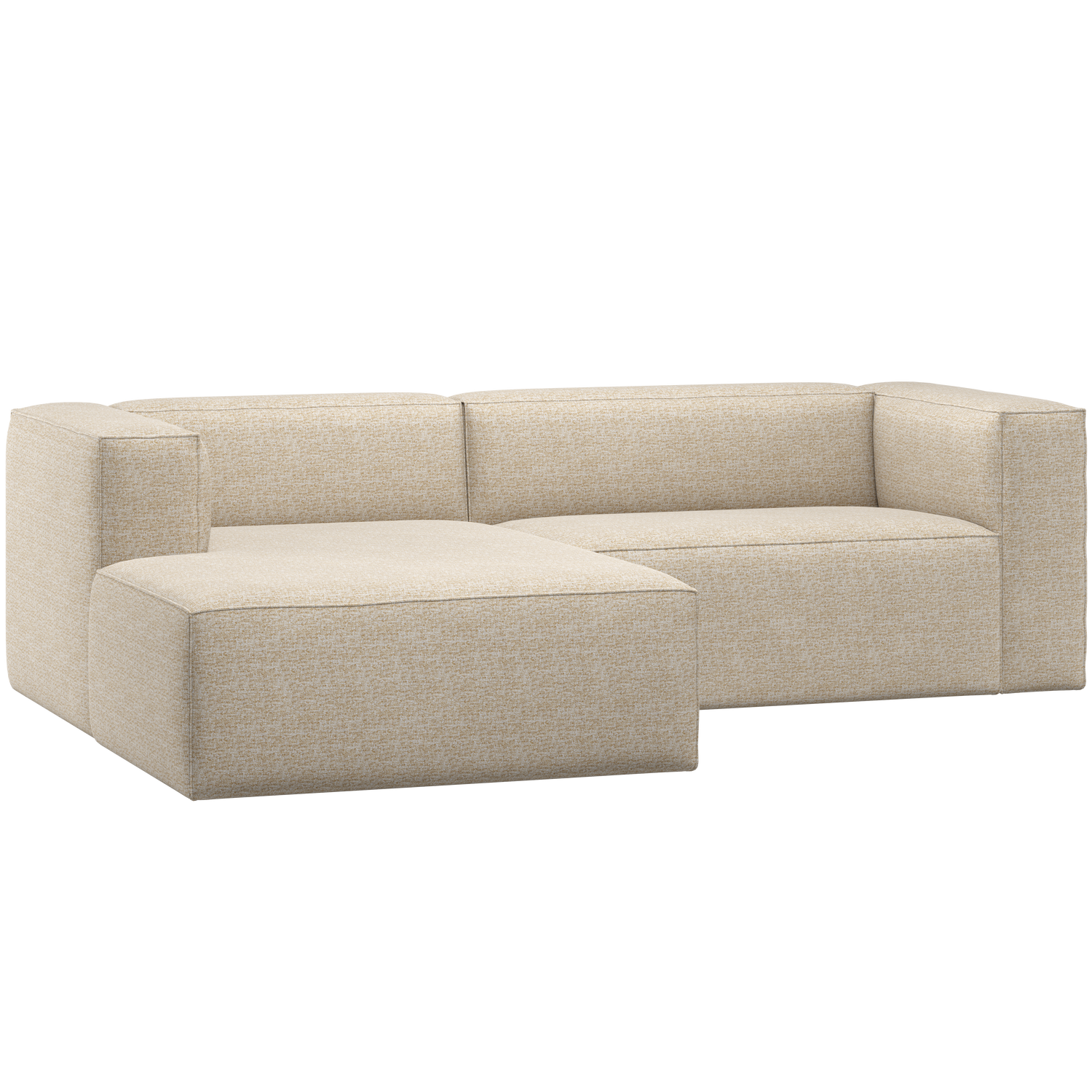 Left-facing BEAN corner sofa in beige mélange