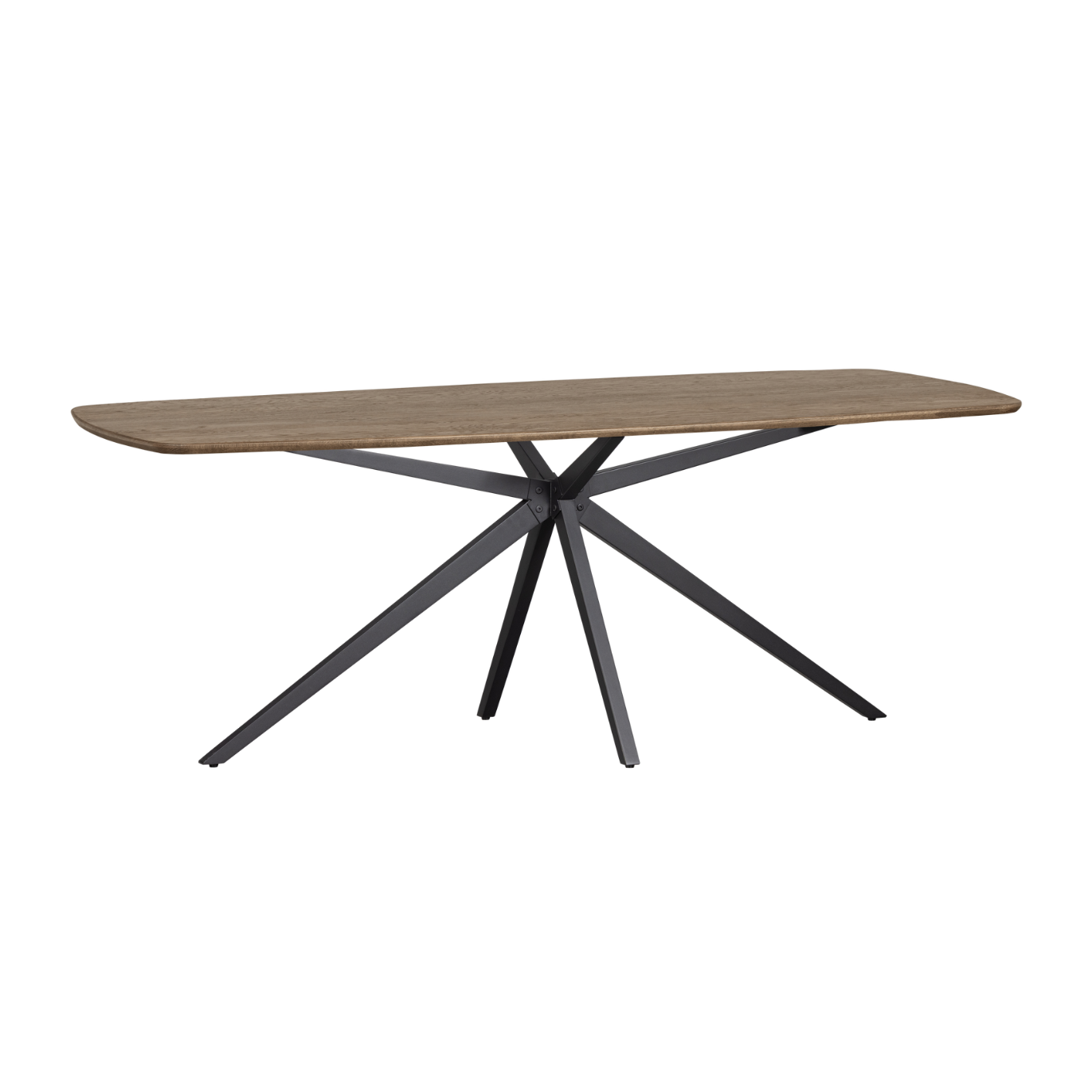 Stůl TABLO DANISH tmavé dubové dřevo s černým podstavcem