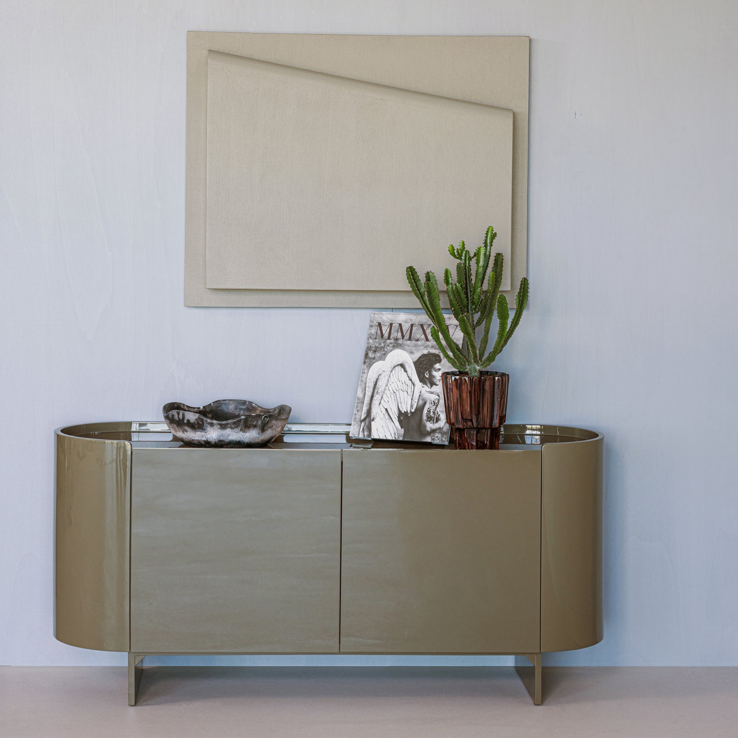 LIORA TV Cabinet Gray-Green