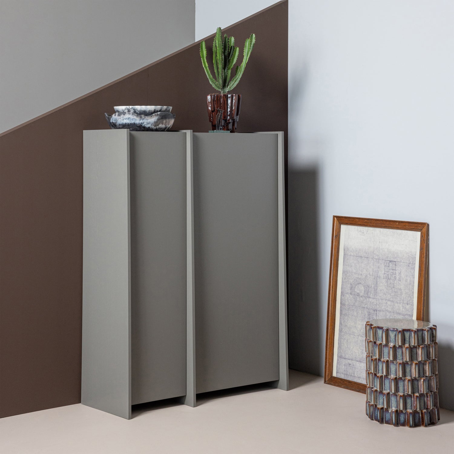 Boční stolek AXU modrý