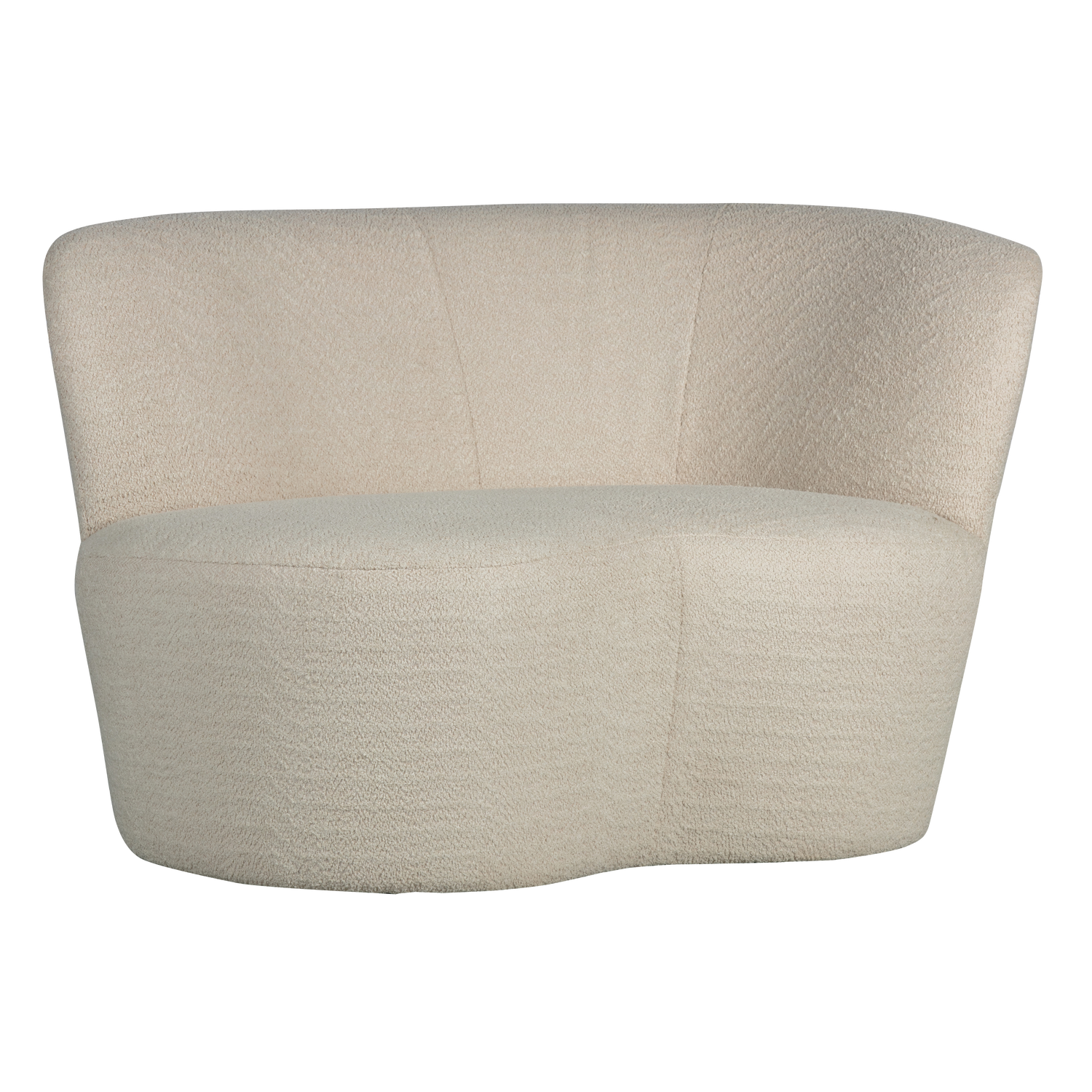 Pohovka pravostranná STONE krémový boucle