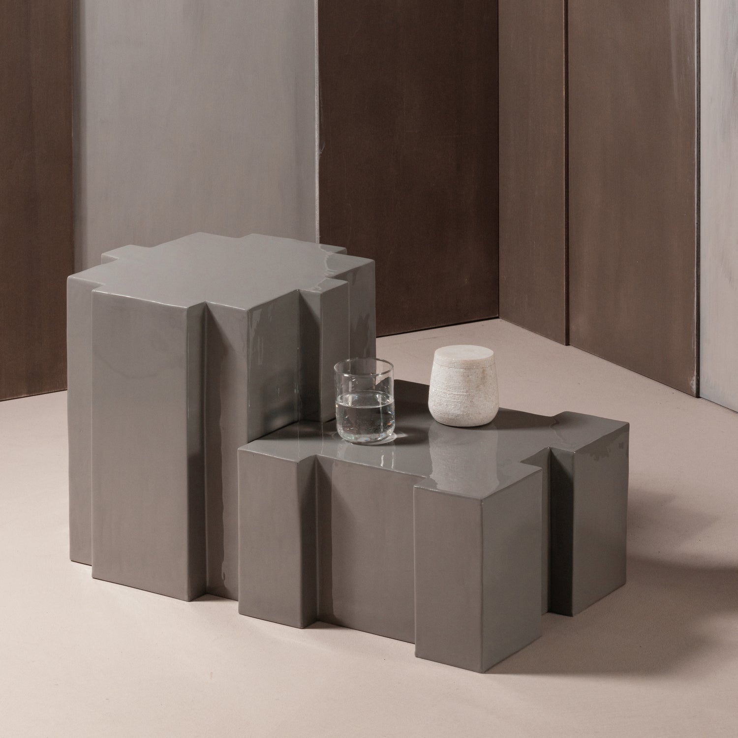 JASMIR Gray Table Set