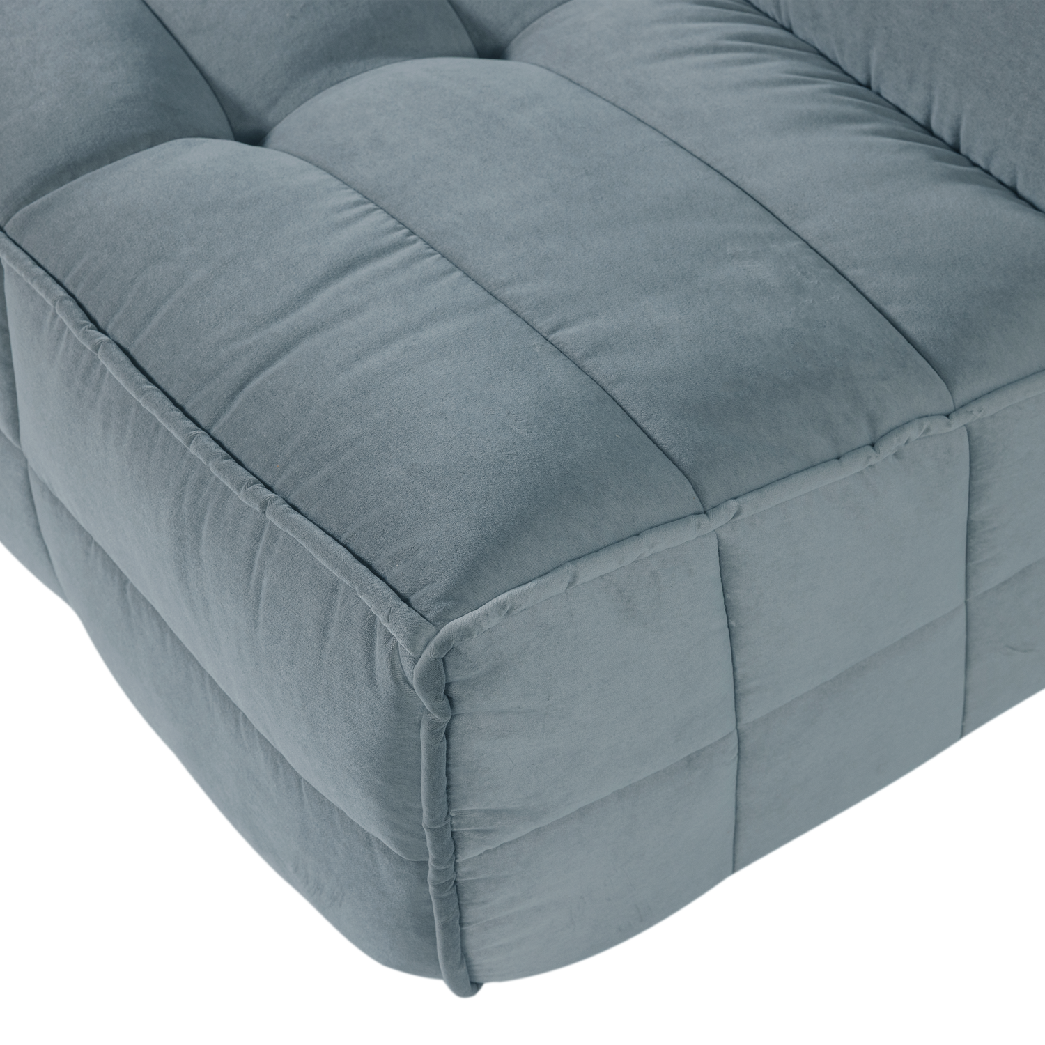 Cluster Velvet Modular Sofa - 3-Seater Turquoise Module
