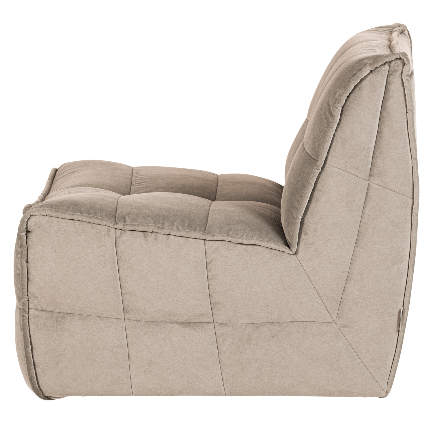 Velvet Armchair / Module CLUSTER Beige