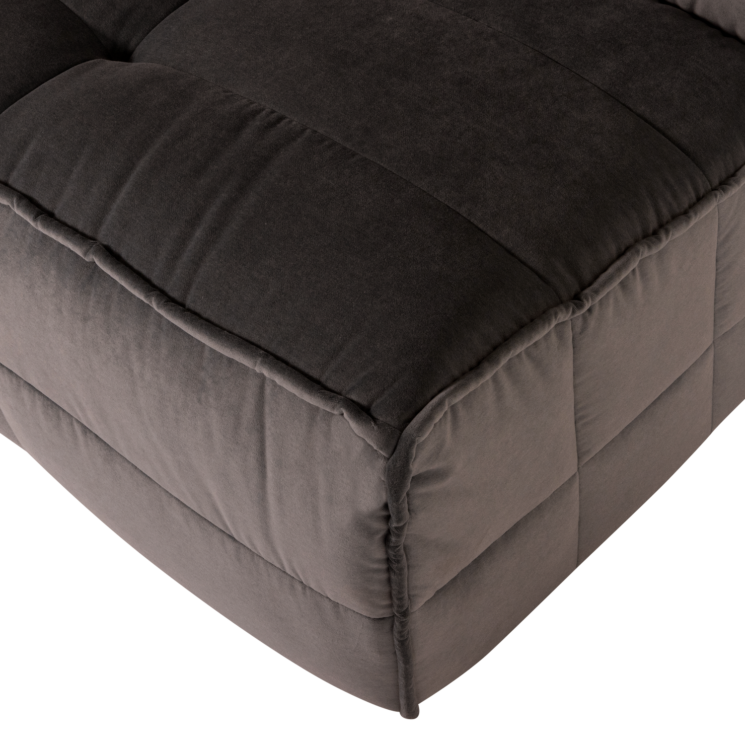 Velvet Armchair / CLUSTER Module in Chocolate