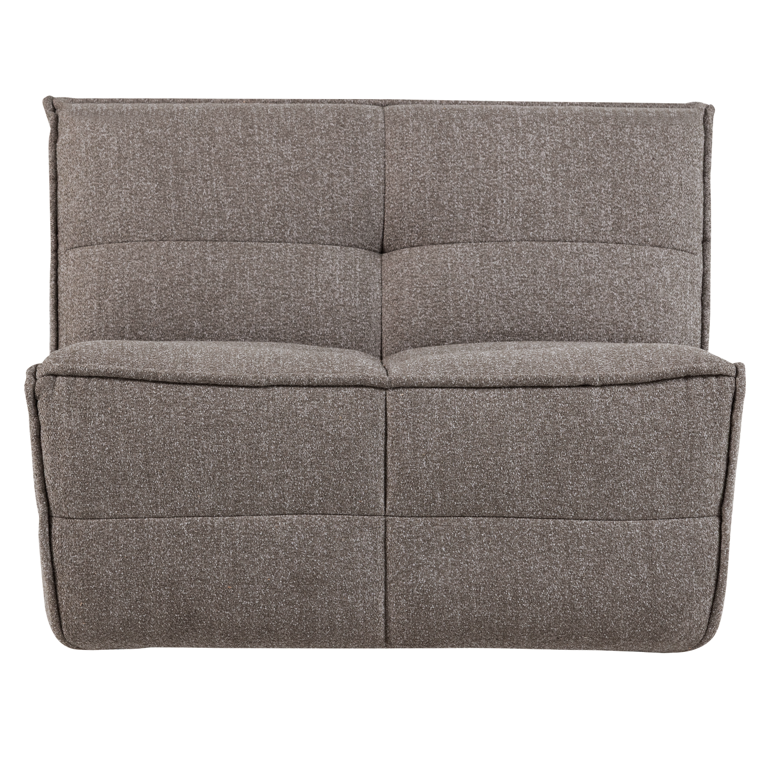 Chair / CLUSTER module gray-brown bouclé