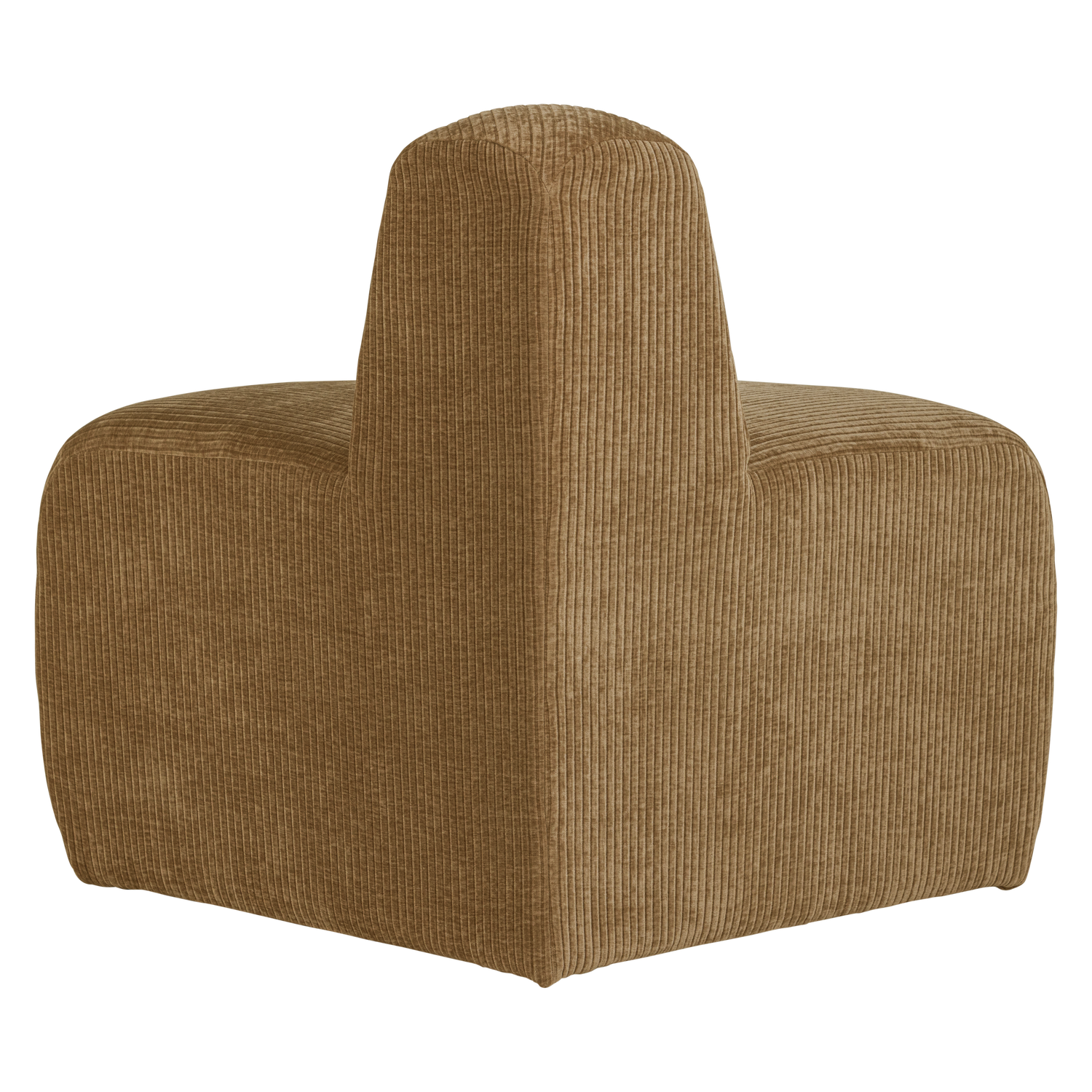 MOJO BENCH Modular Sofa - Rounded Corner Element in Honey Corduroy