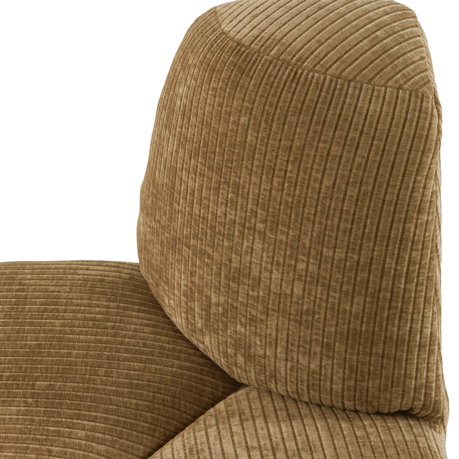 MOJO BENCH Modular Sofa - Rounded Corner Element in Honey Corduroy