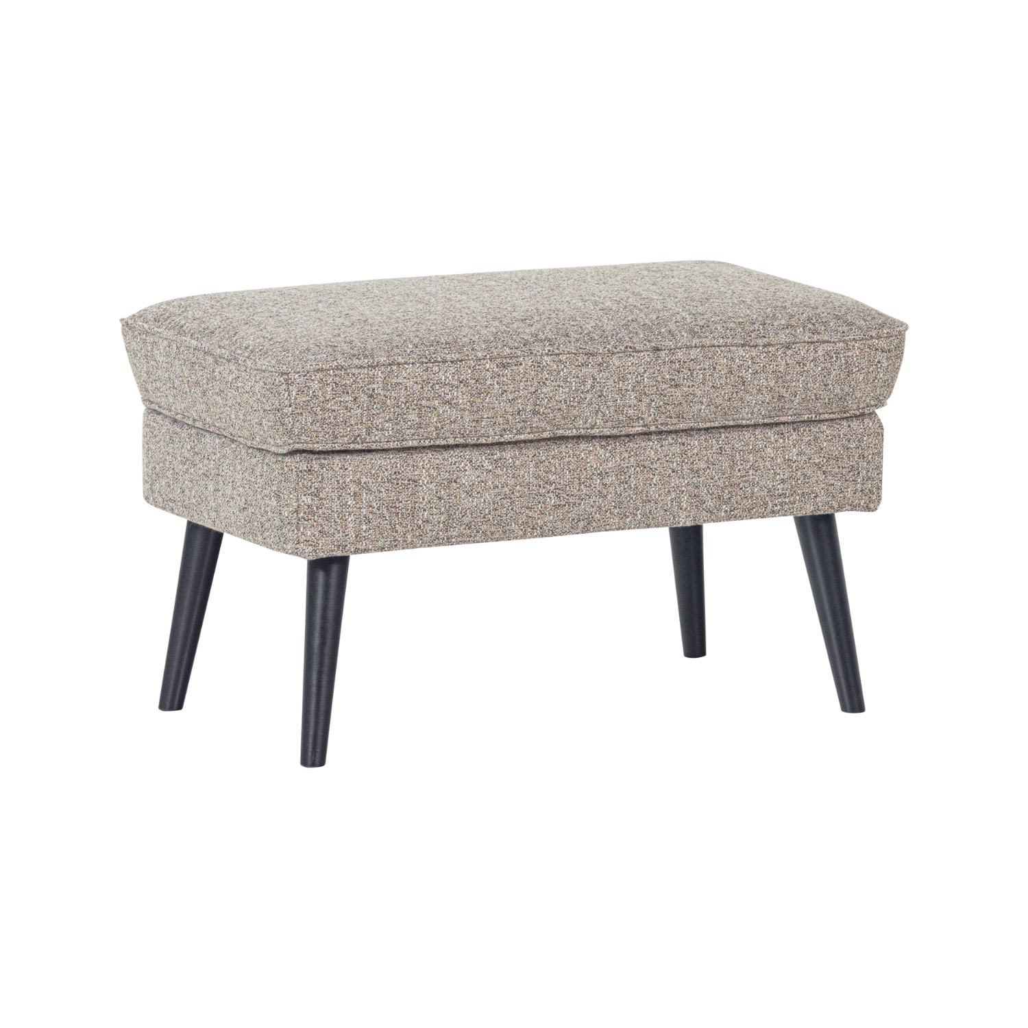 ROCCO footstool beige-brown mélange