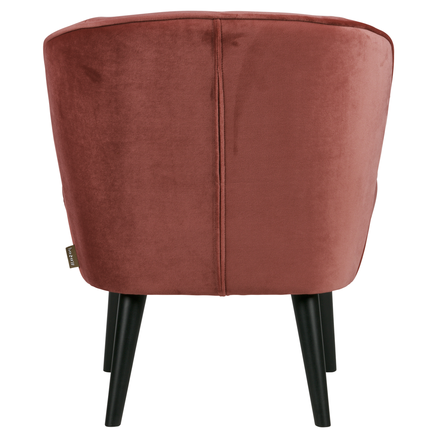 Burgundy Velvet Armchair SARA