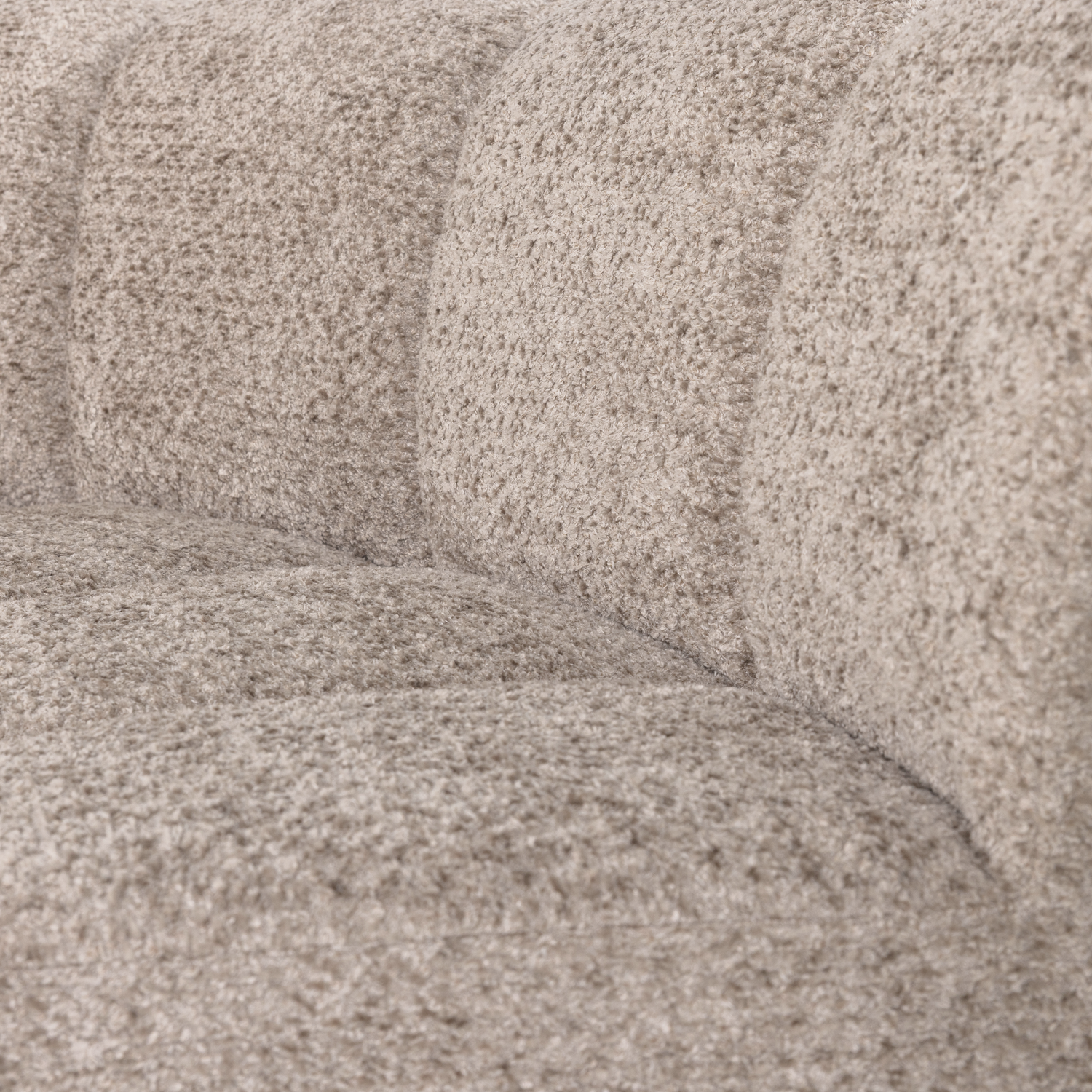 MOJO BENCH Modular Sofa - Curved Corner Element in Sandy Lambskin