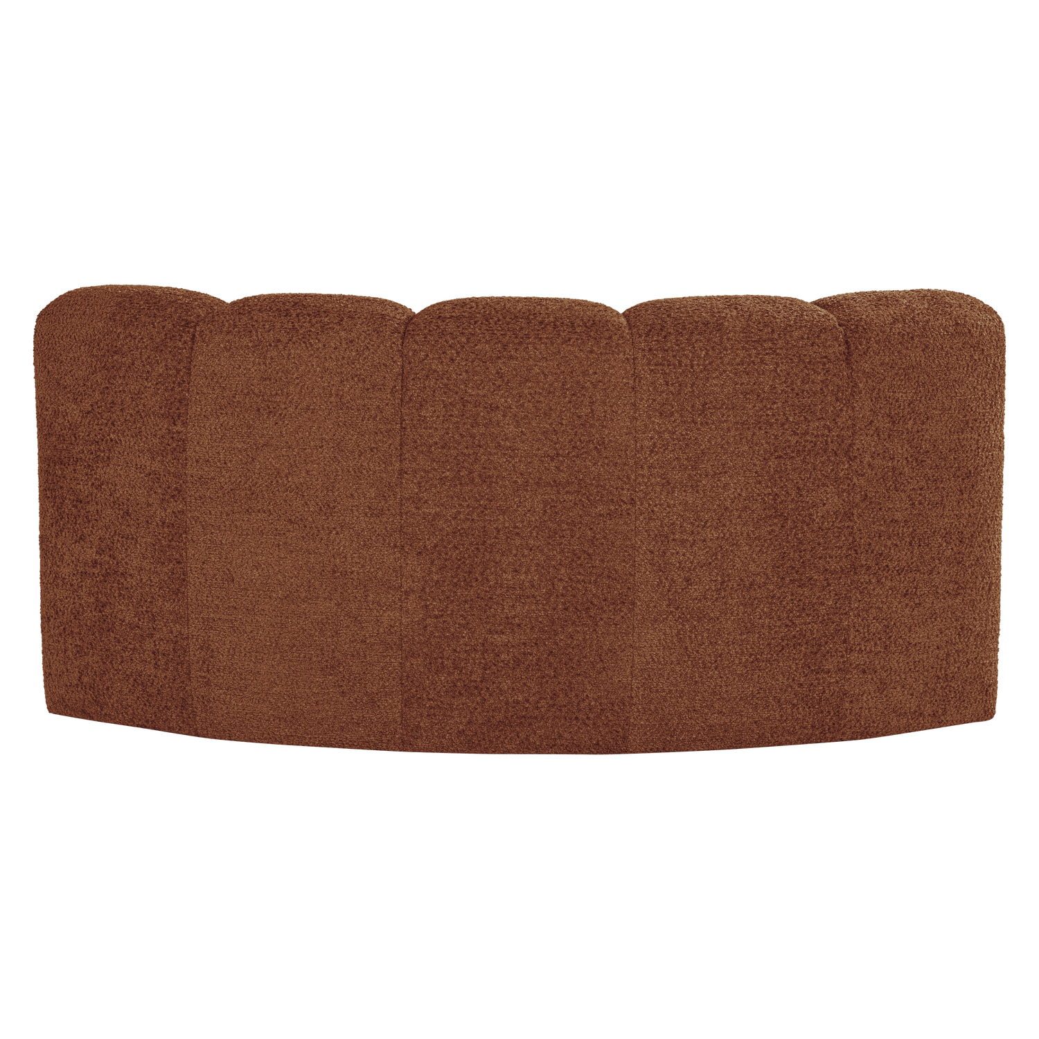 MOJO BENCH Modular Sofa - Curved Corner Element in Rusty Brown Lambswool