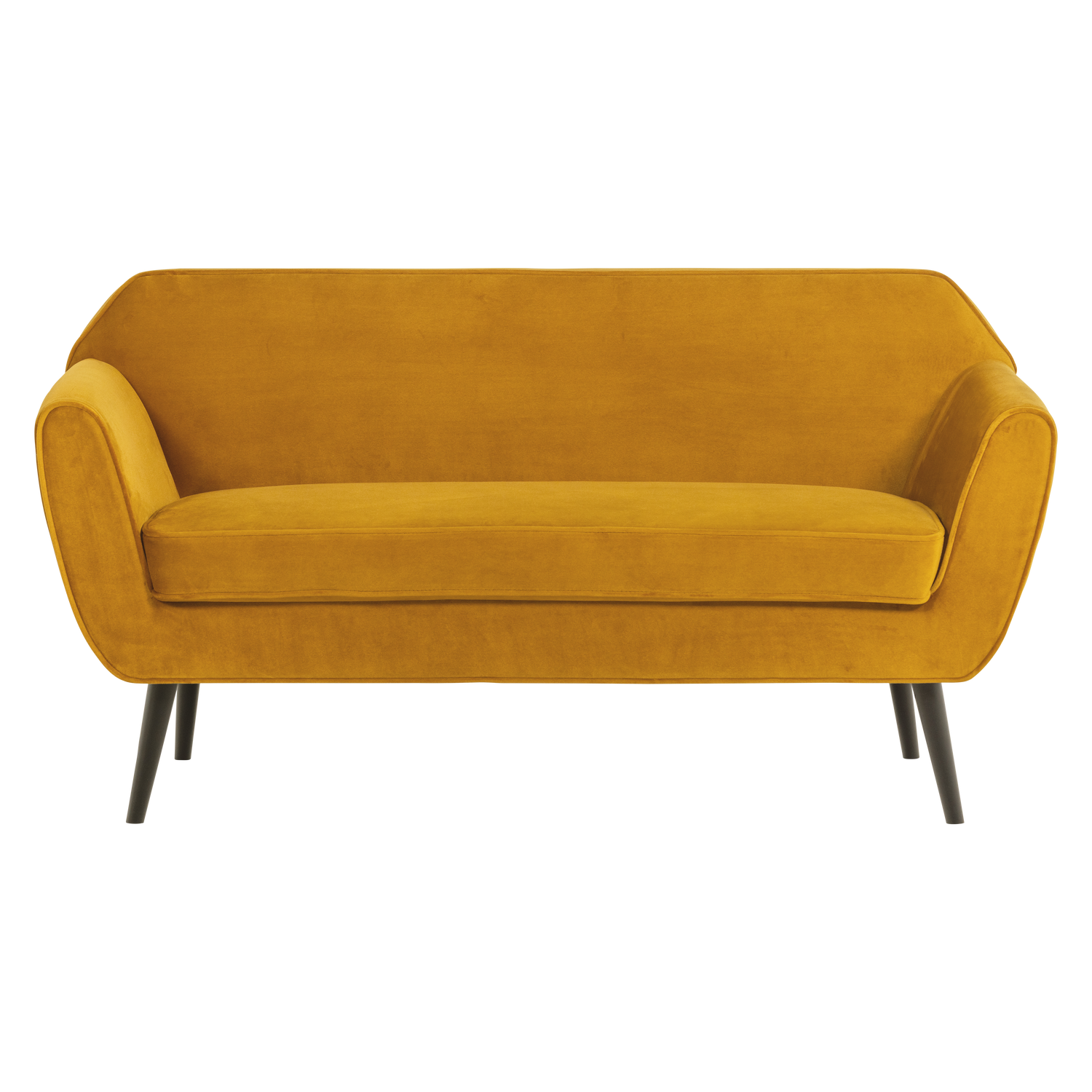 Sofa sametová 2-osobová ROCCO hořčicová