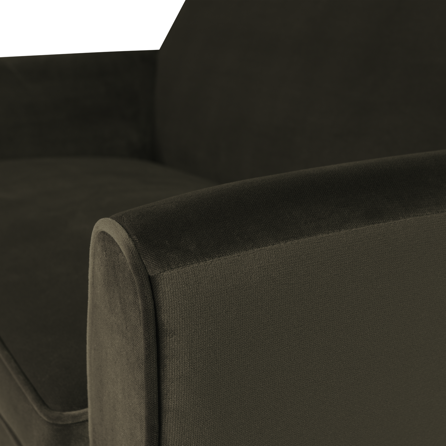 Sofa sametová 2-osobová ROCCO olivová