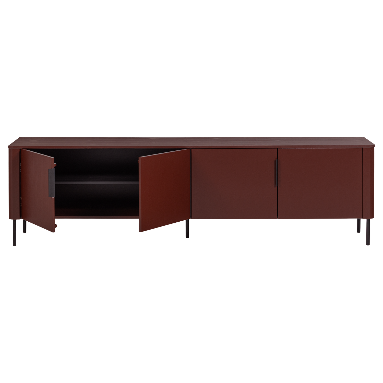 GUNNAR TV Cabinet in Burgundy