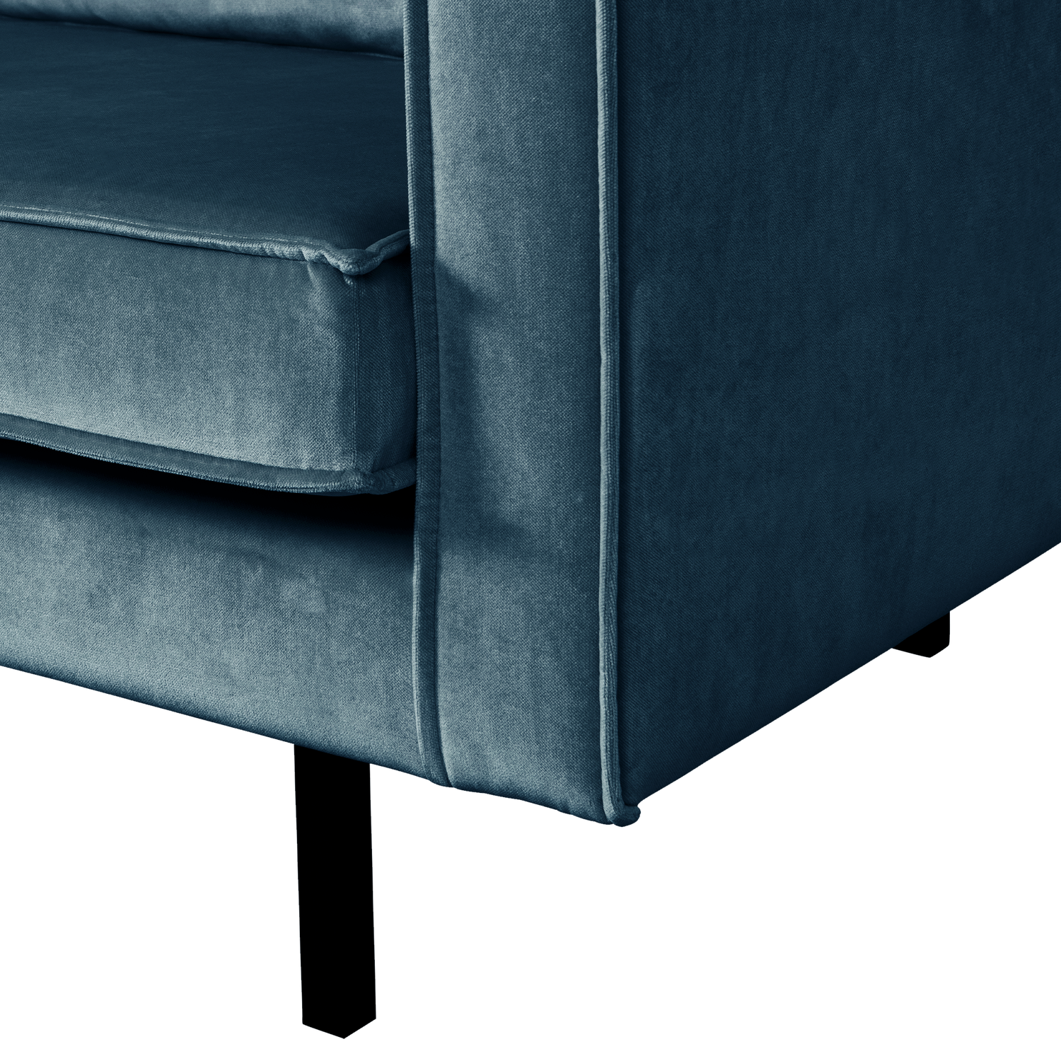 Sofa sametová 2-osobová RODEO modrá