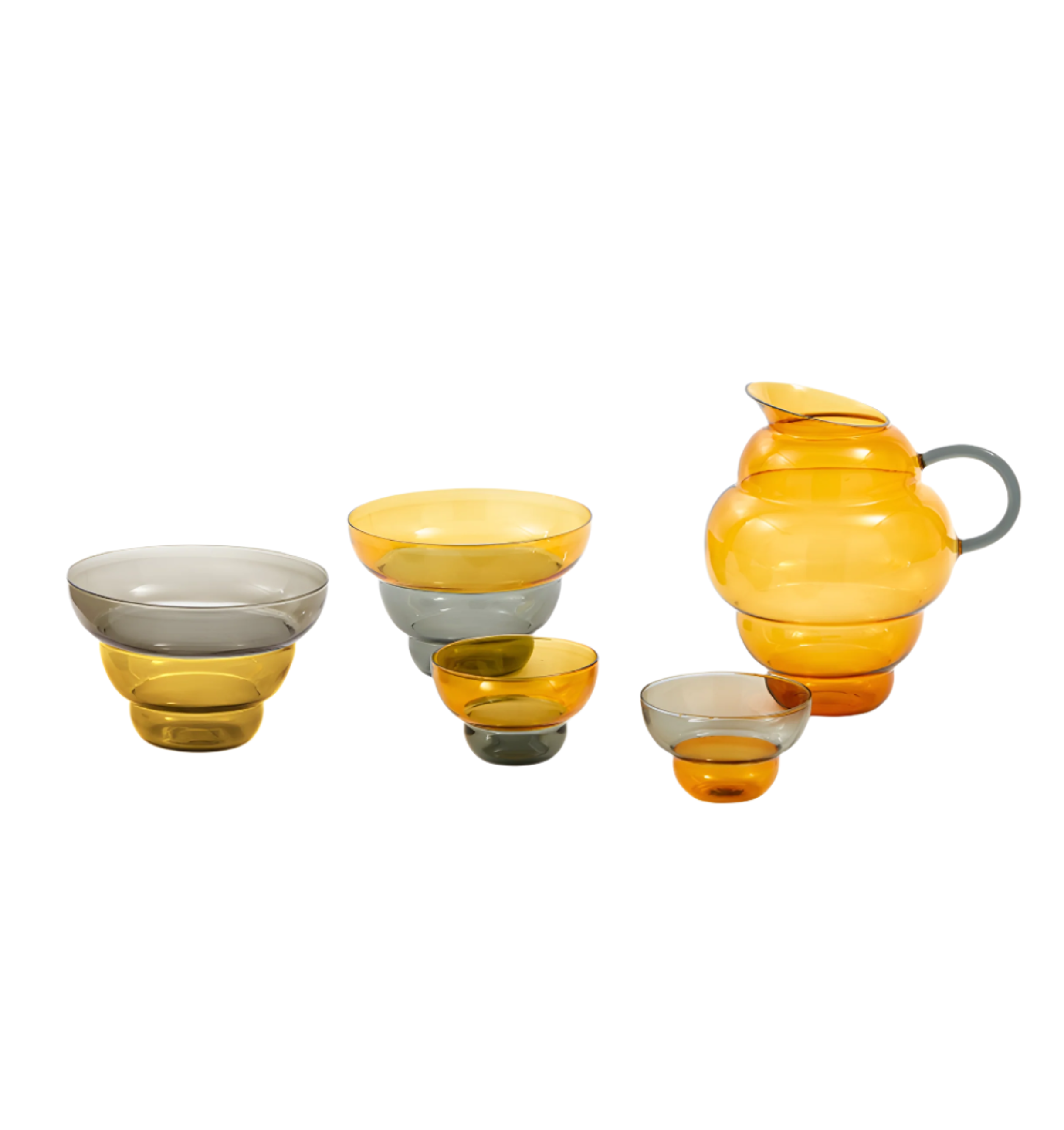 MIZU KIRI Yellow-Gray Cup Set