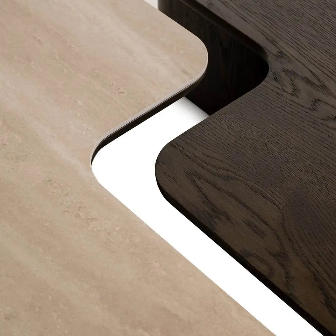 Sada konferenčních stolků NANDO dubová dýha