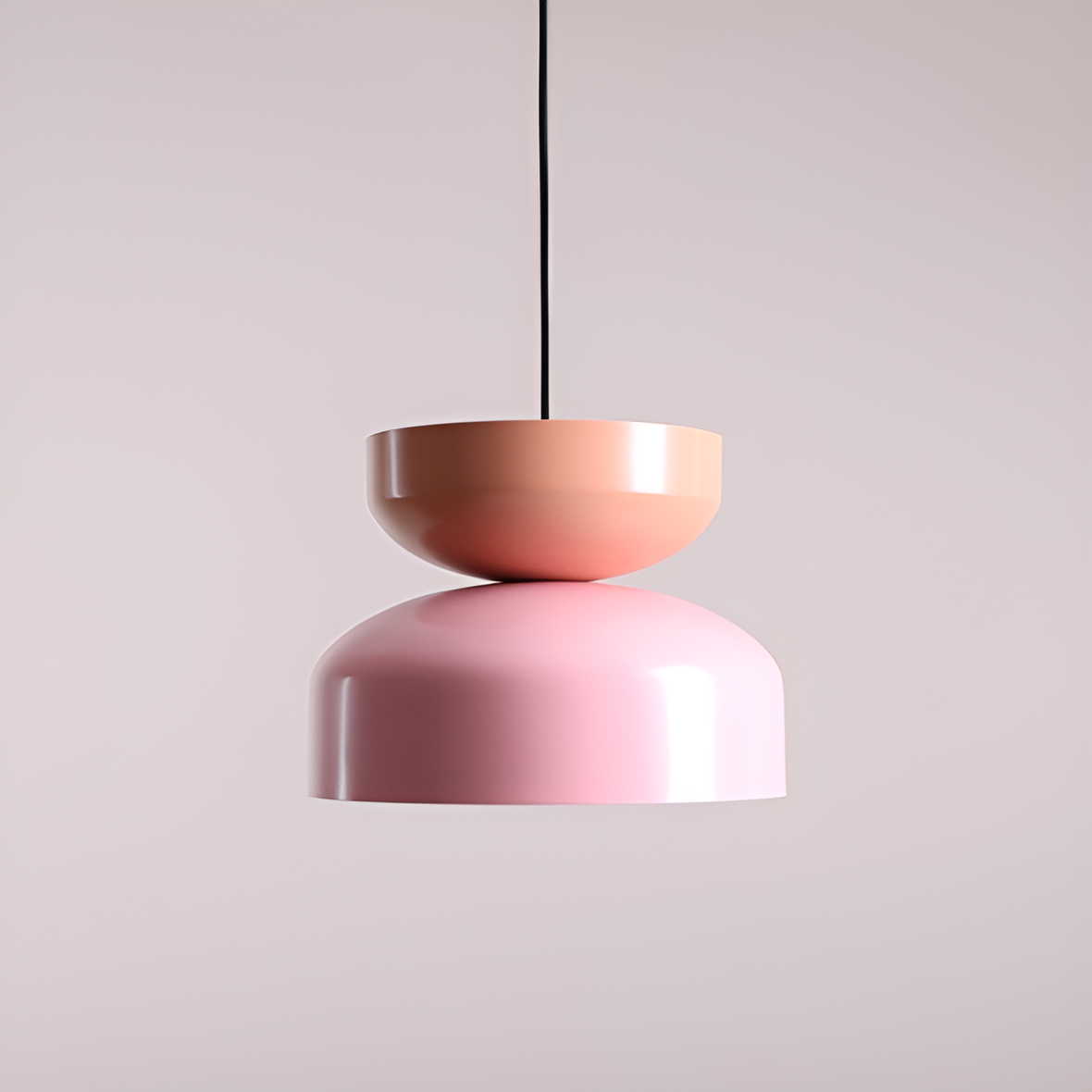 Hanging lamp coral tula with pink