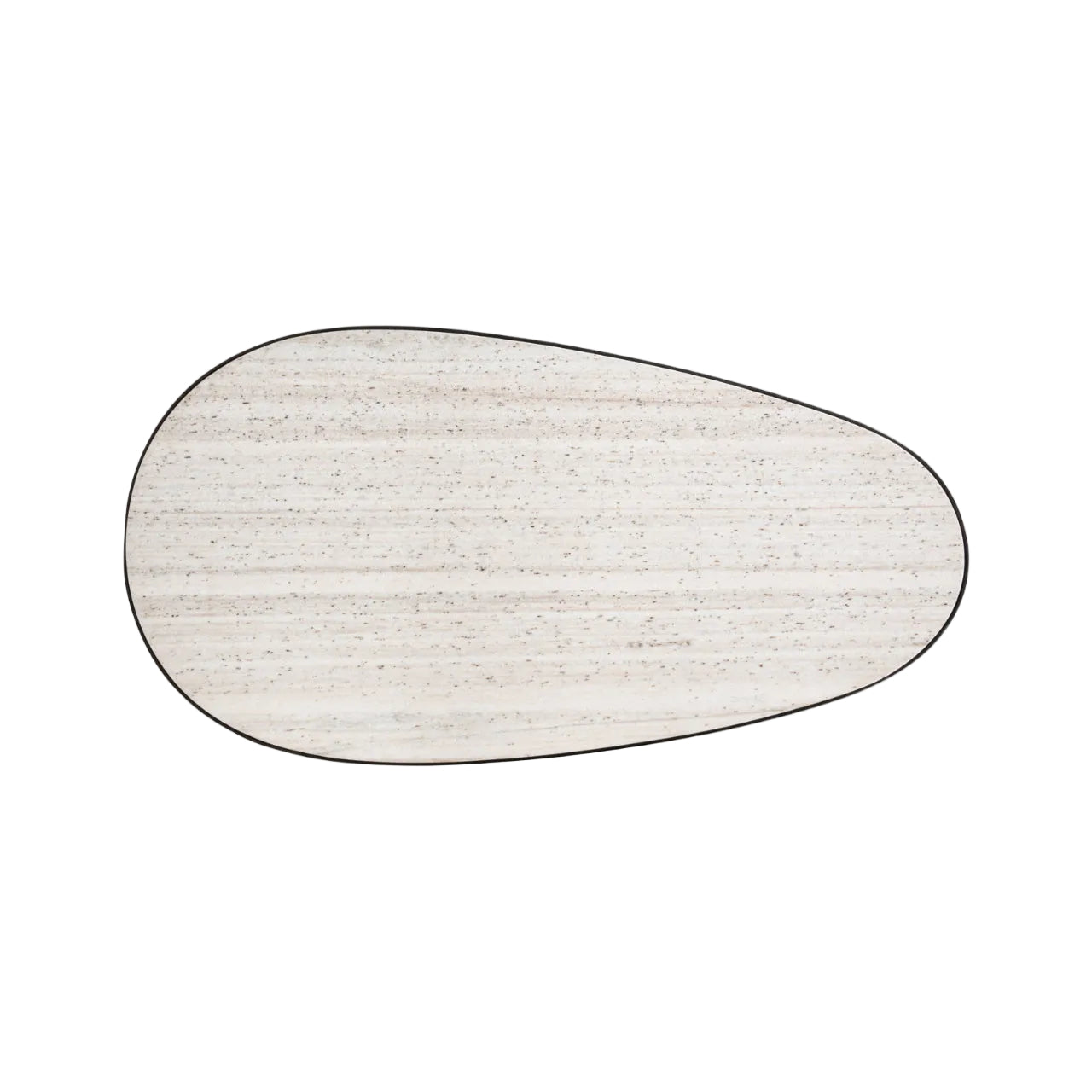 BILOXI Brown Coffee Table with Marble Top