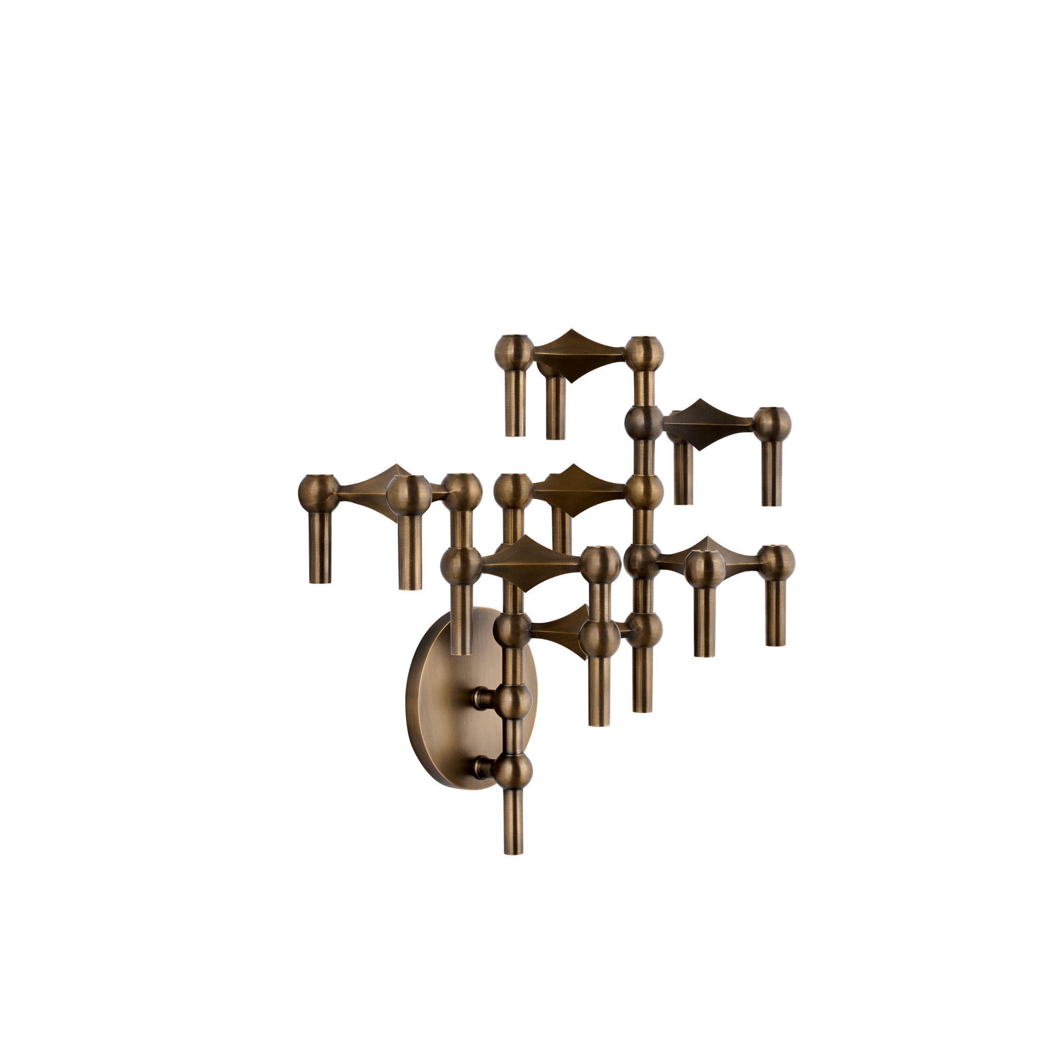 Nástěnný svícen STOFF NAGEL z bronzovaného mosazi