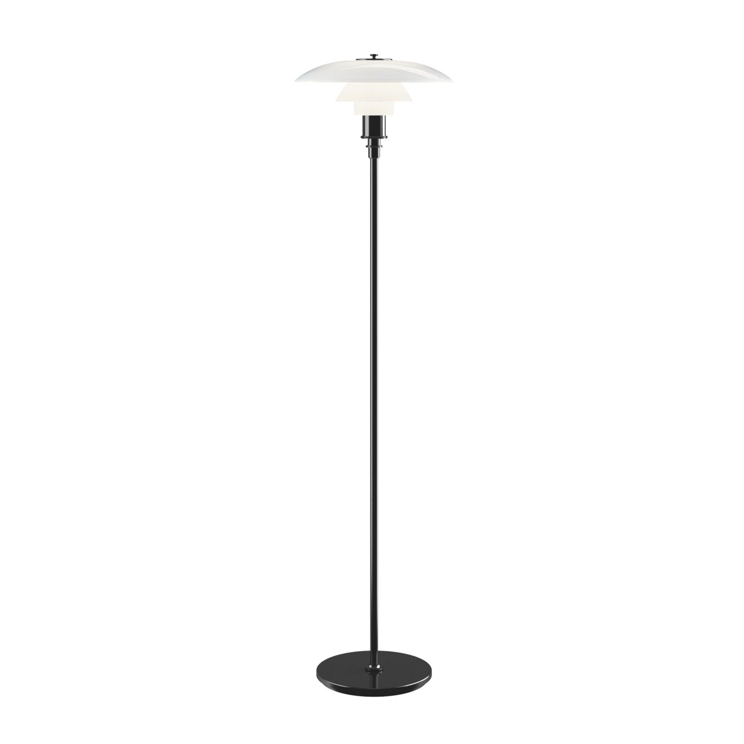 PH 3½-2½ Floor Lamp white with black base