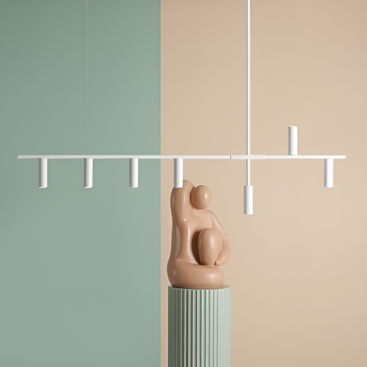 White Trevo hanging lamp