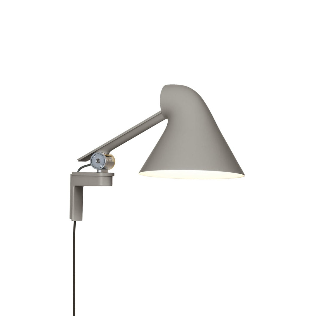 Adjustable wall lamp with arm NJP gray