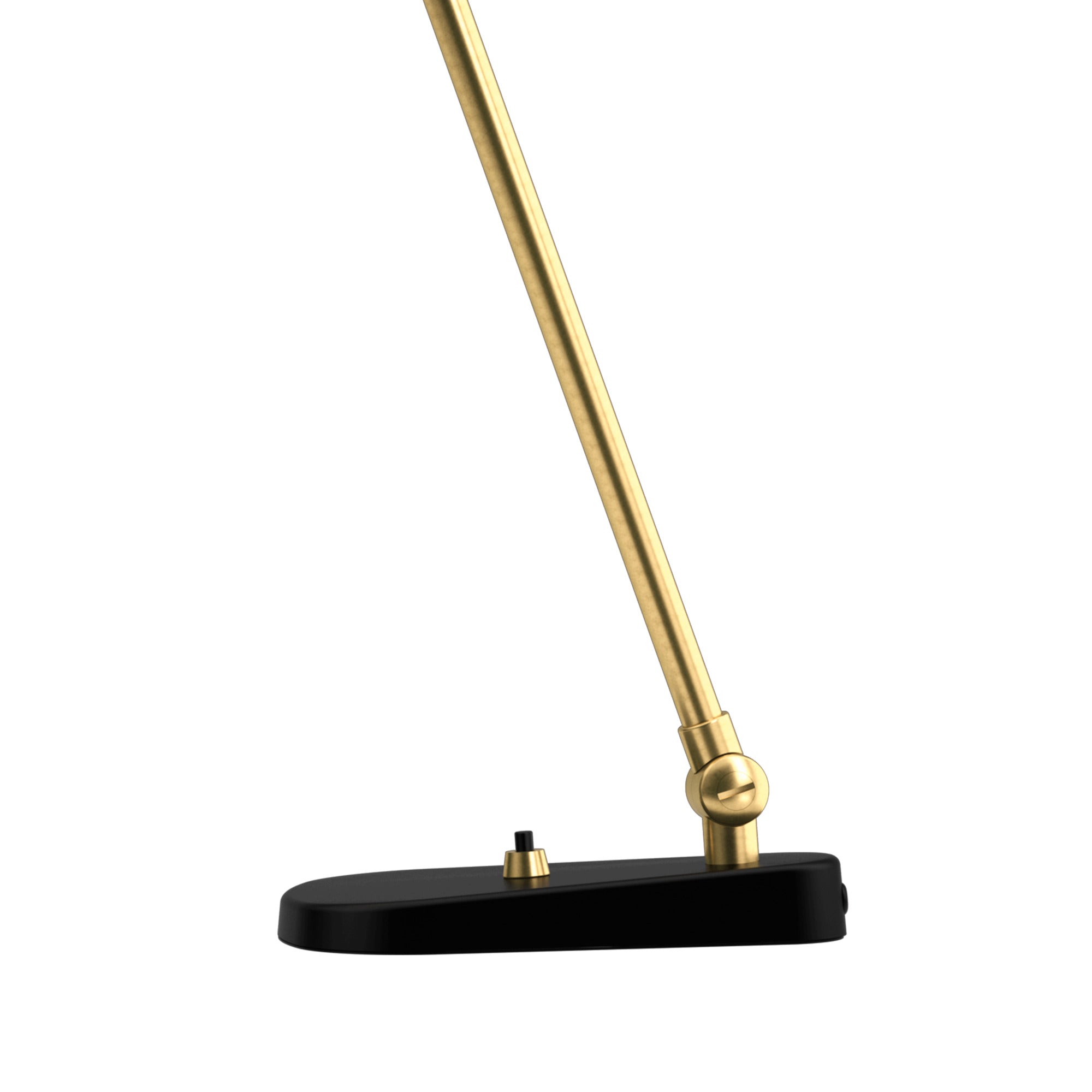 VL 38 black table lamp with gold finish