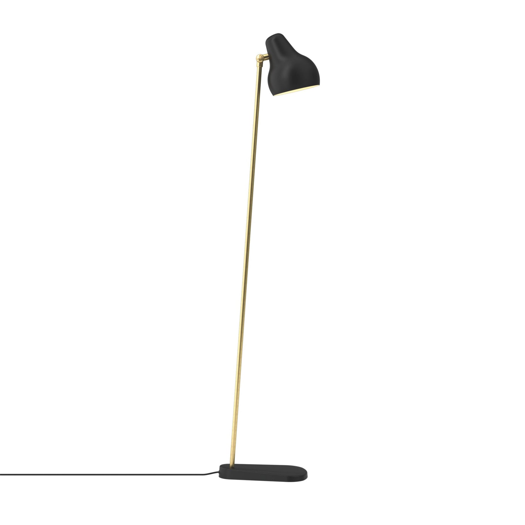 Stojací lampa VL 38 černá se zlatým povrchem